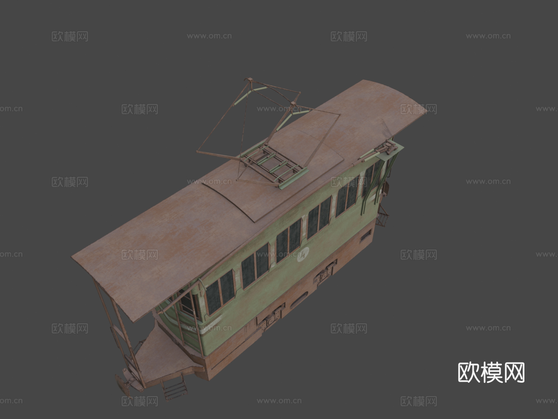 窄轨电力机车su模型