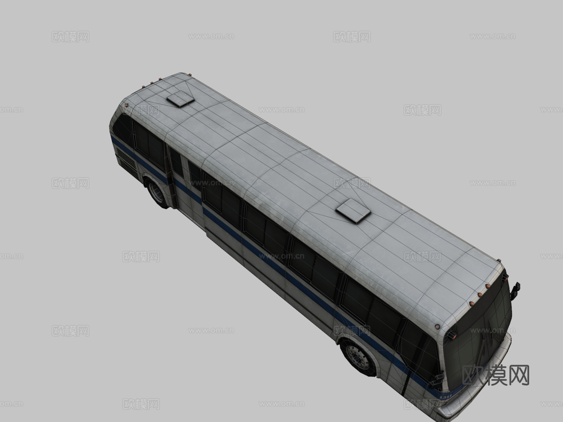 年代城市巴士su模型