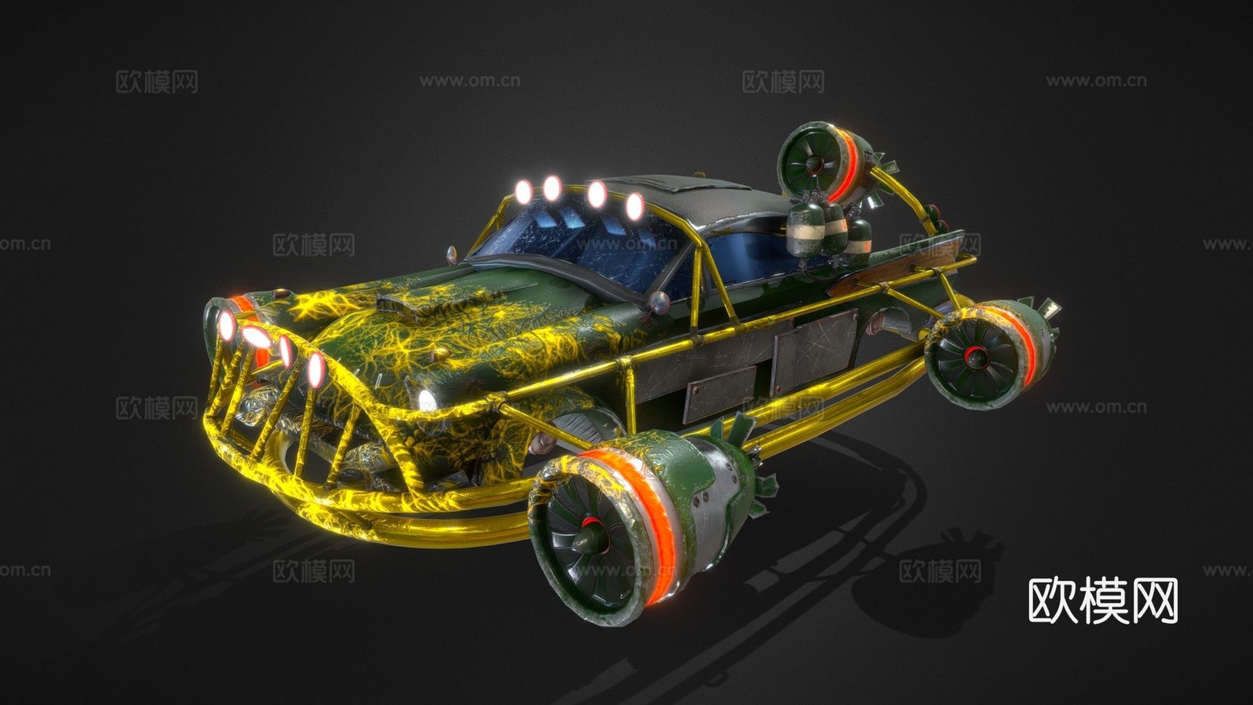 年代未来主义汽车帕卡德鹰su模型