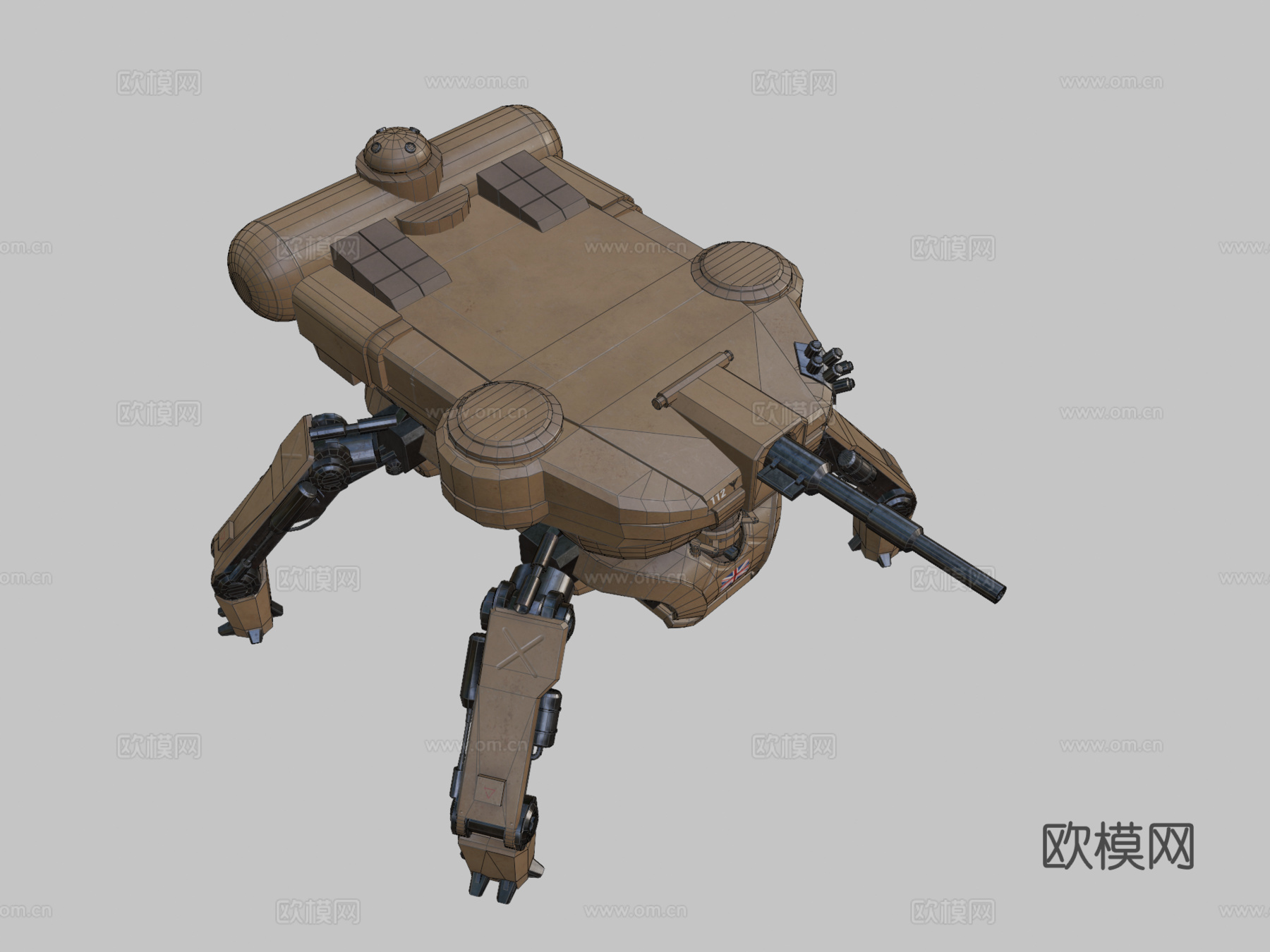 机甲坦克su模型