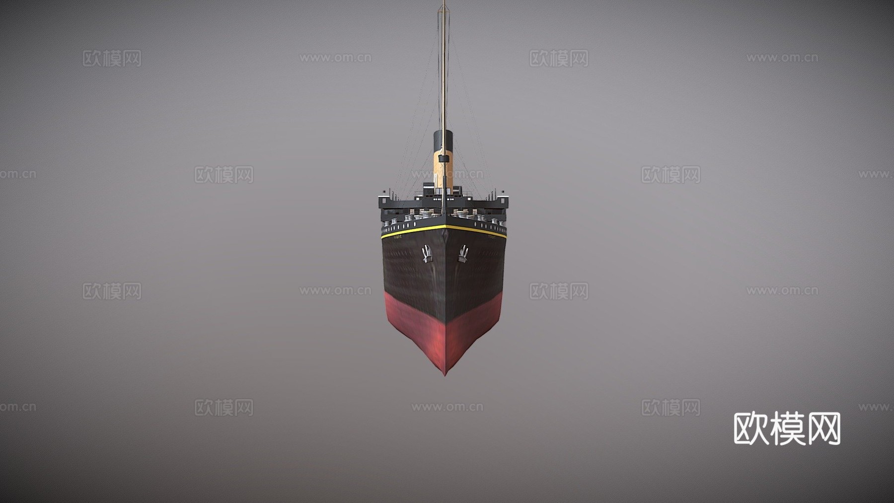 皇家邮轮泰坦尼克号su模型