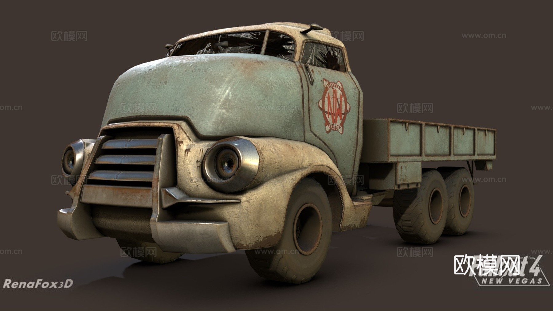 F4NV 平板卡车su模型