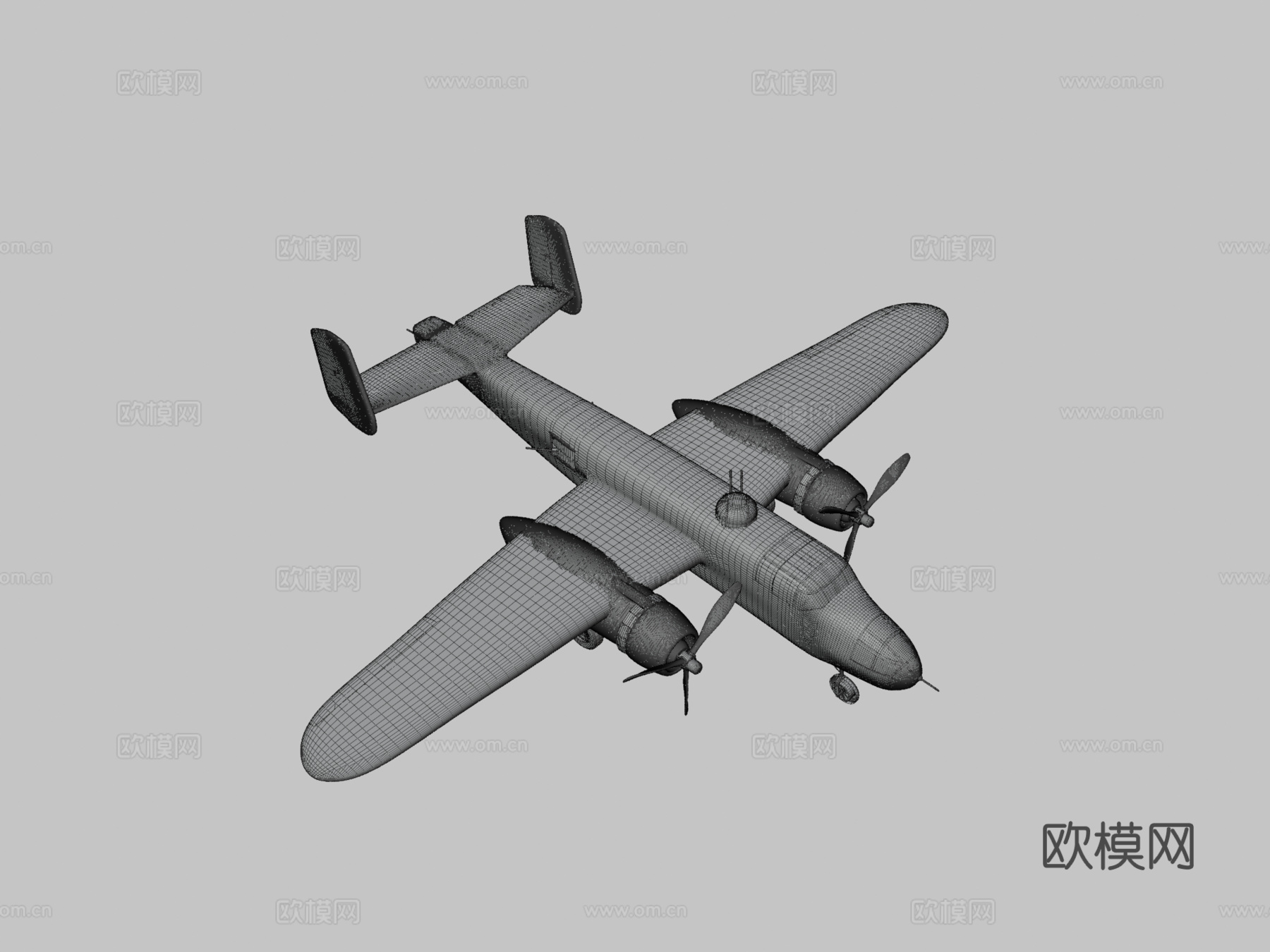 B25 米切尔轰炸机su模型