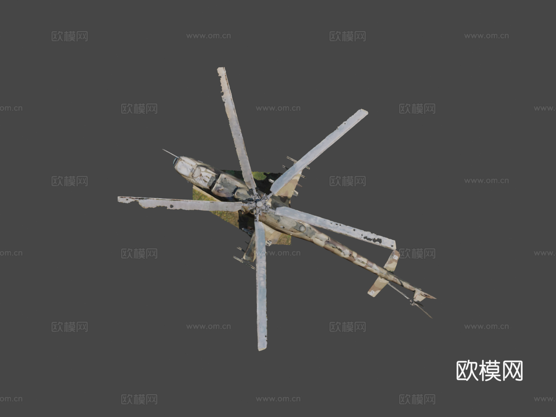 米里Mi24摄影测量模型更新su模型