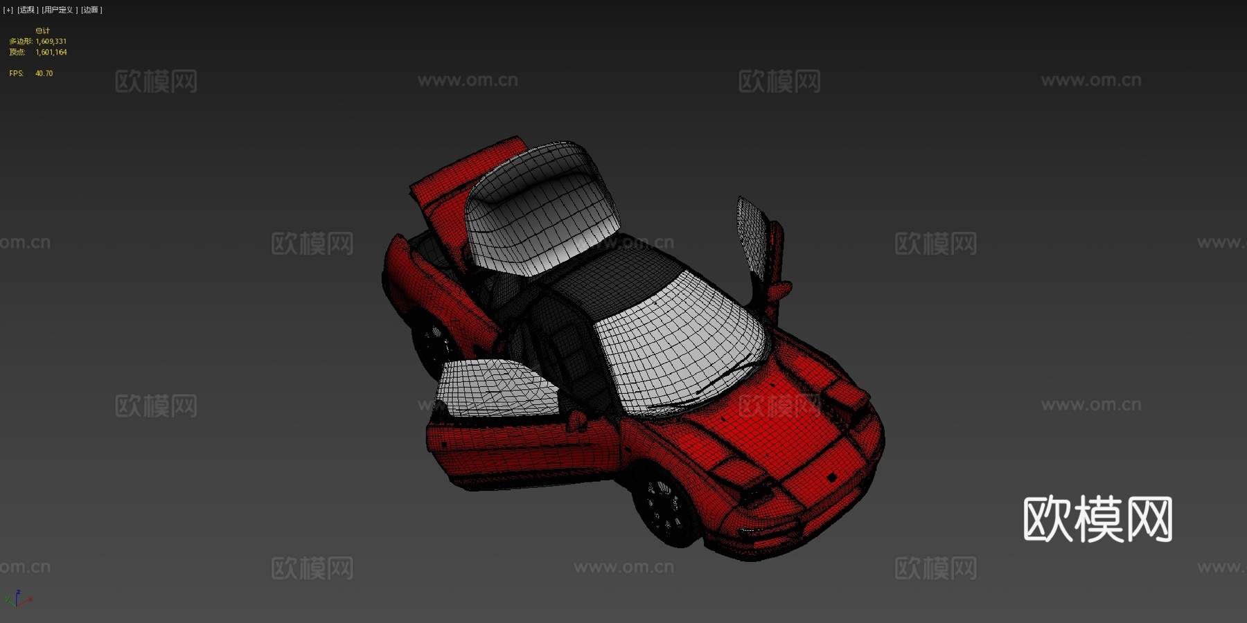 一九九四本田NSX TypeR详细3d模型