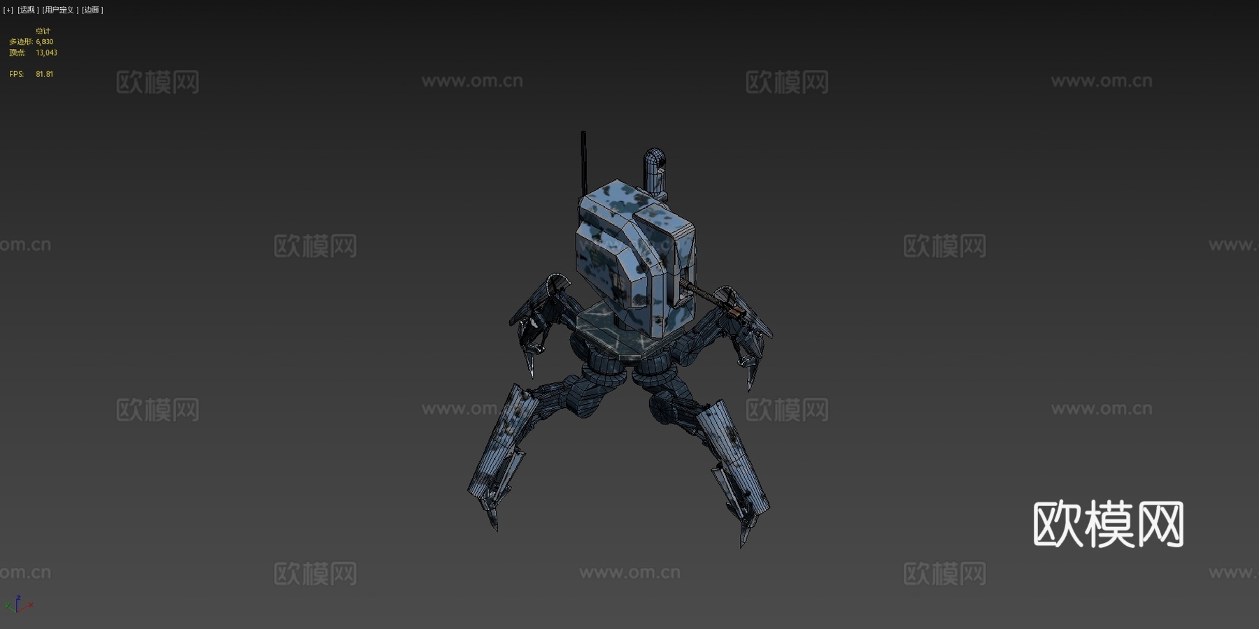 战争机器人全地形车SH183su模型