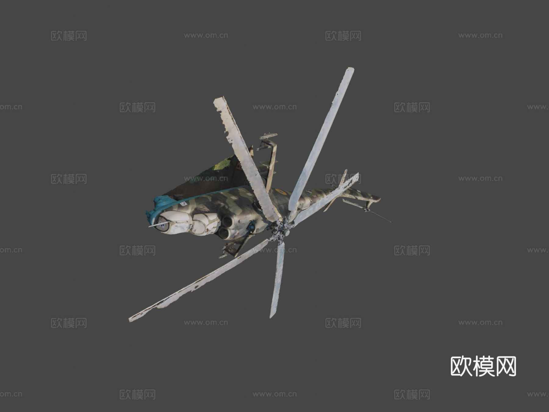 米里Mi24摄影测量模型更新su模型