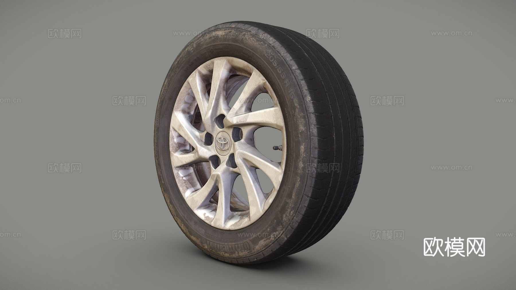 带丰田轮圈的轮胎su模型