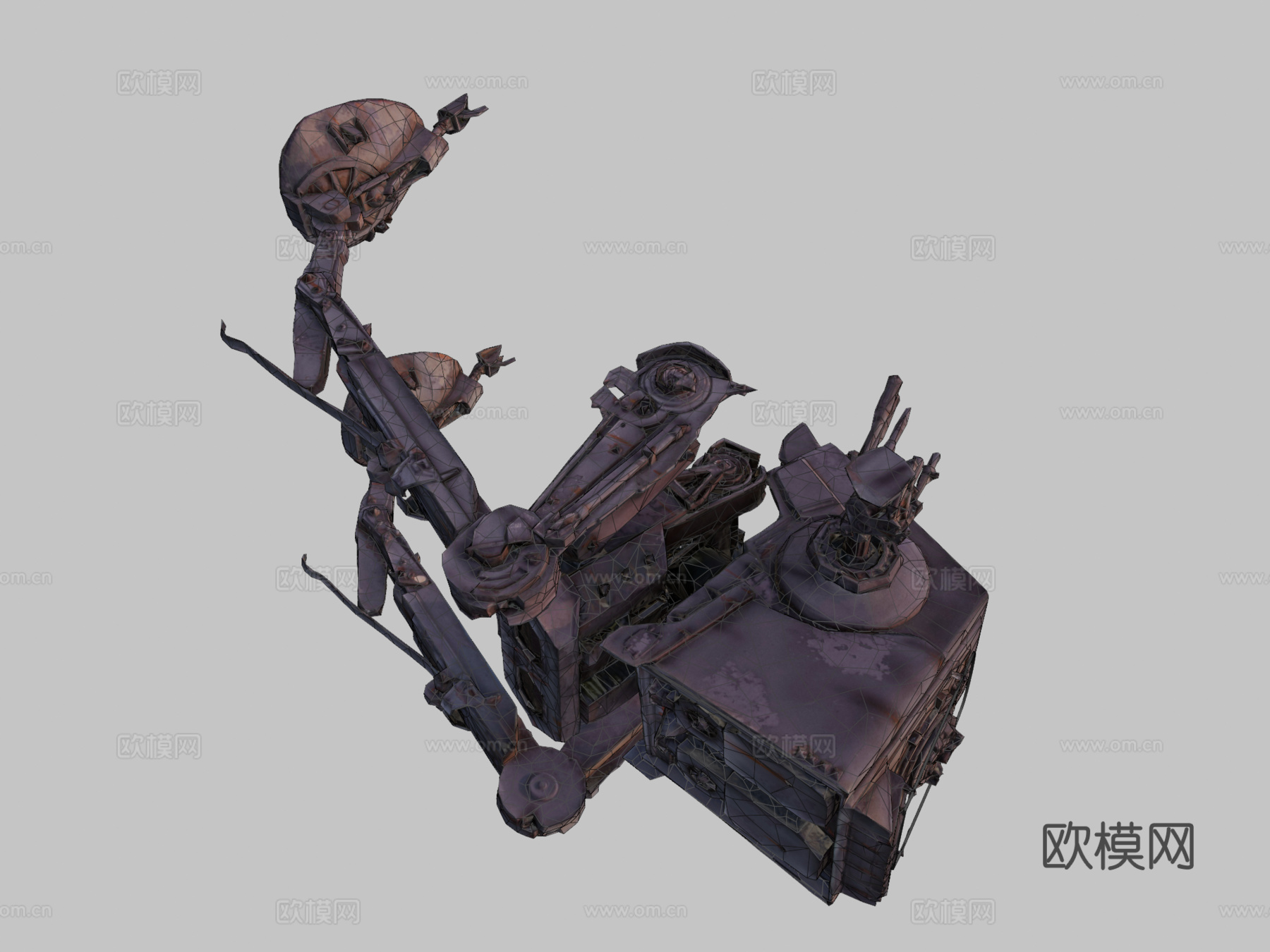 星球大战AT-ST全地形侦察运输车su模型