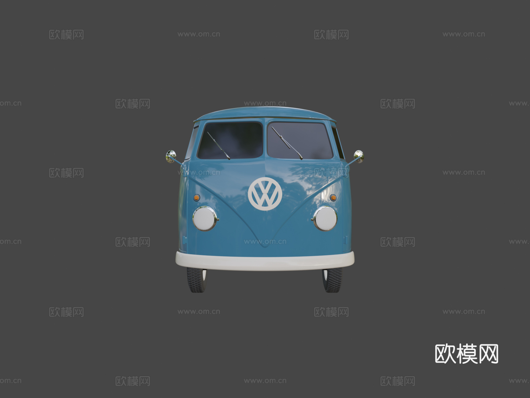 大众运输车T1厢式货车su模型