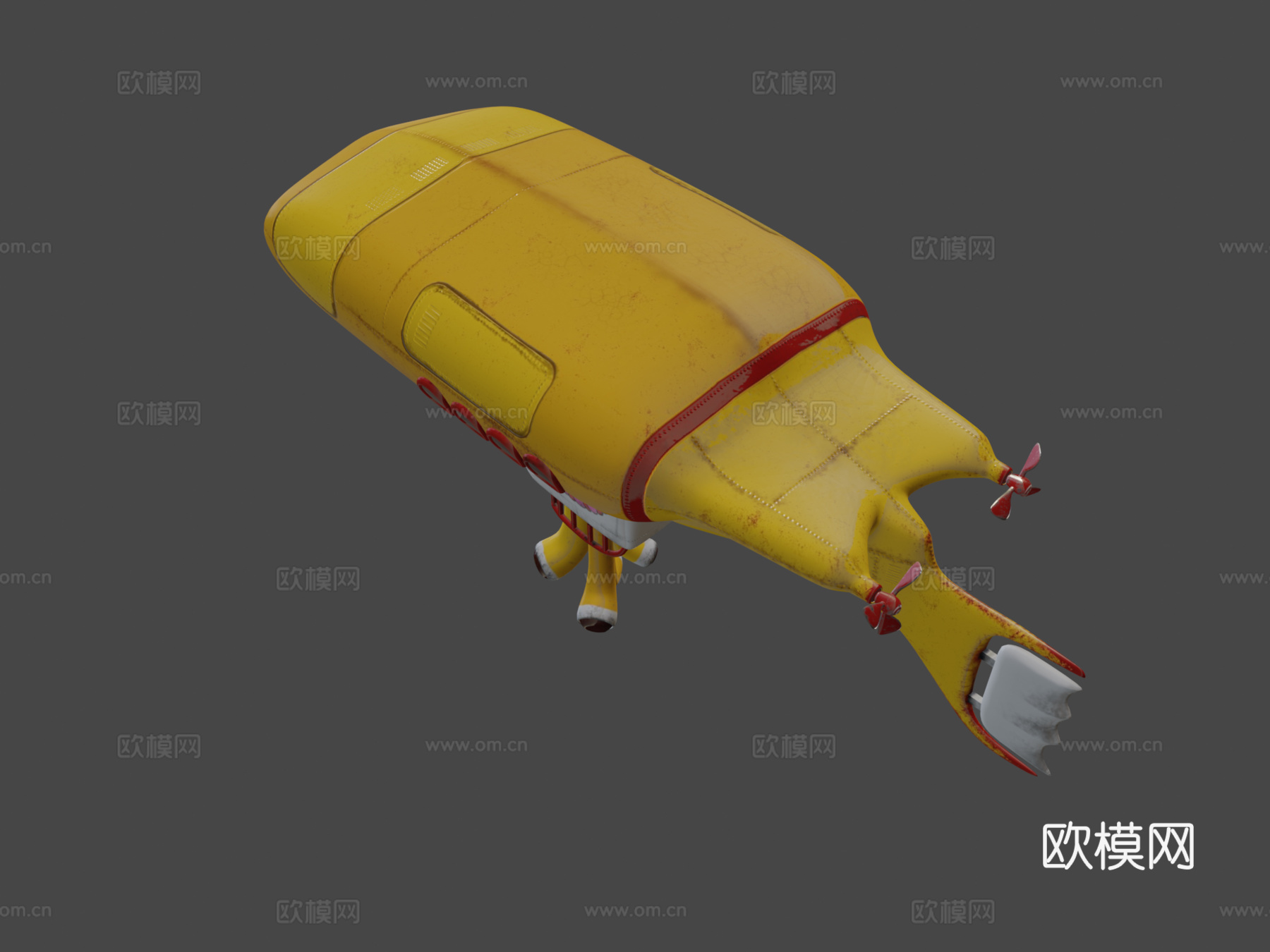 黄色潜水艇su模型