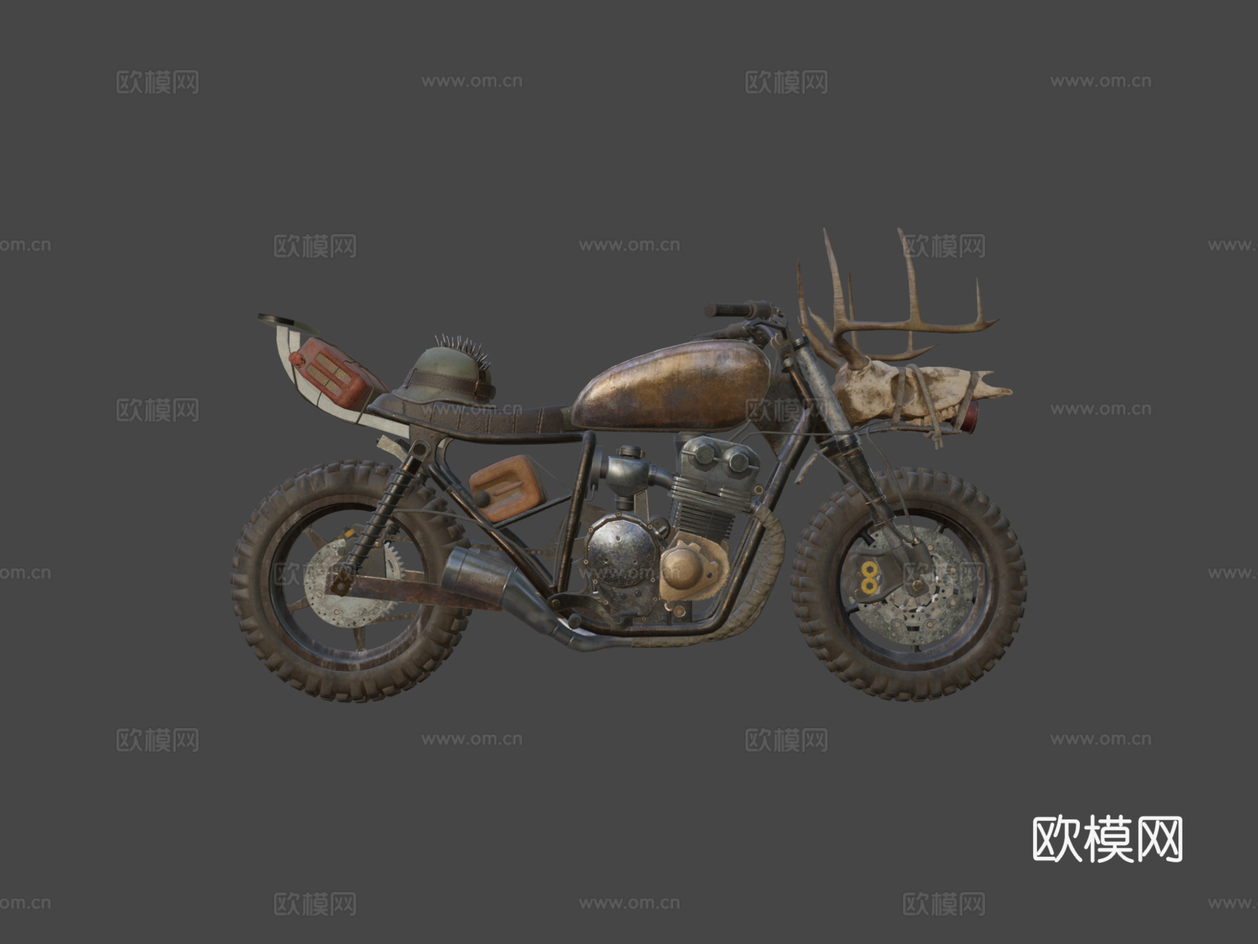 后启示录摩托车su模型