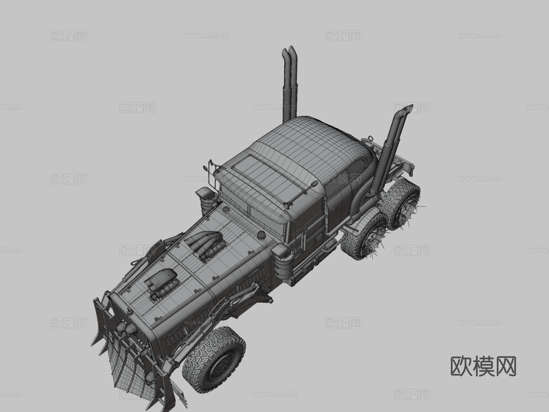 疯狂麦克斯战斗卡车su模型