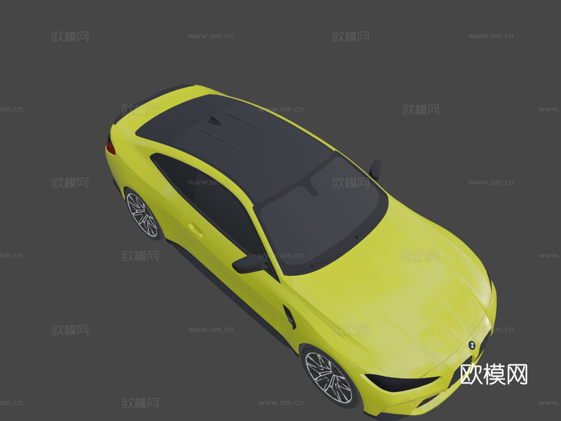 宝马 M4 Competition 无标记详细su模型