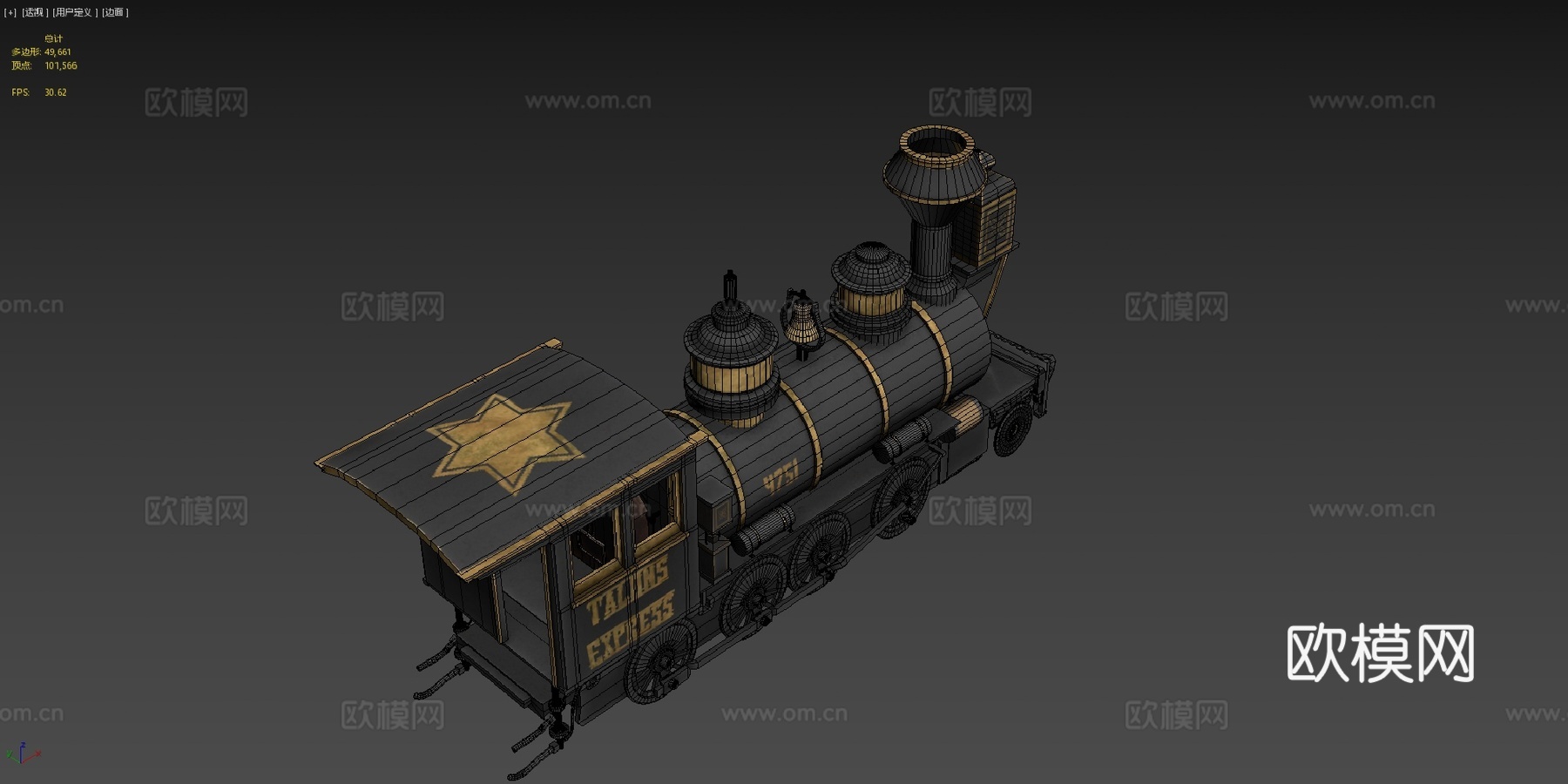 新狂野西部列车su模型