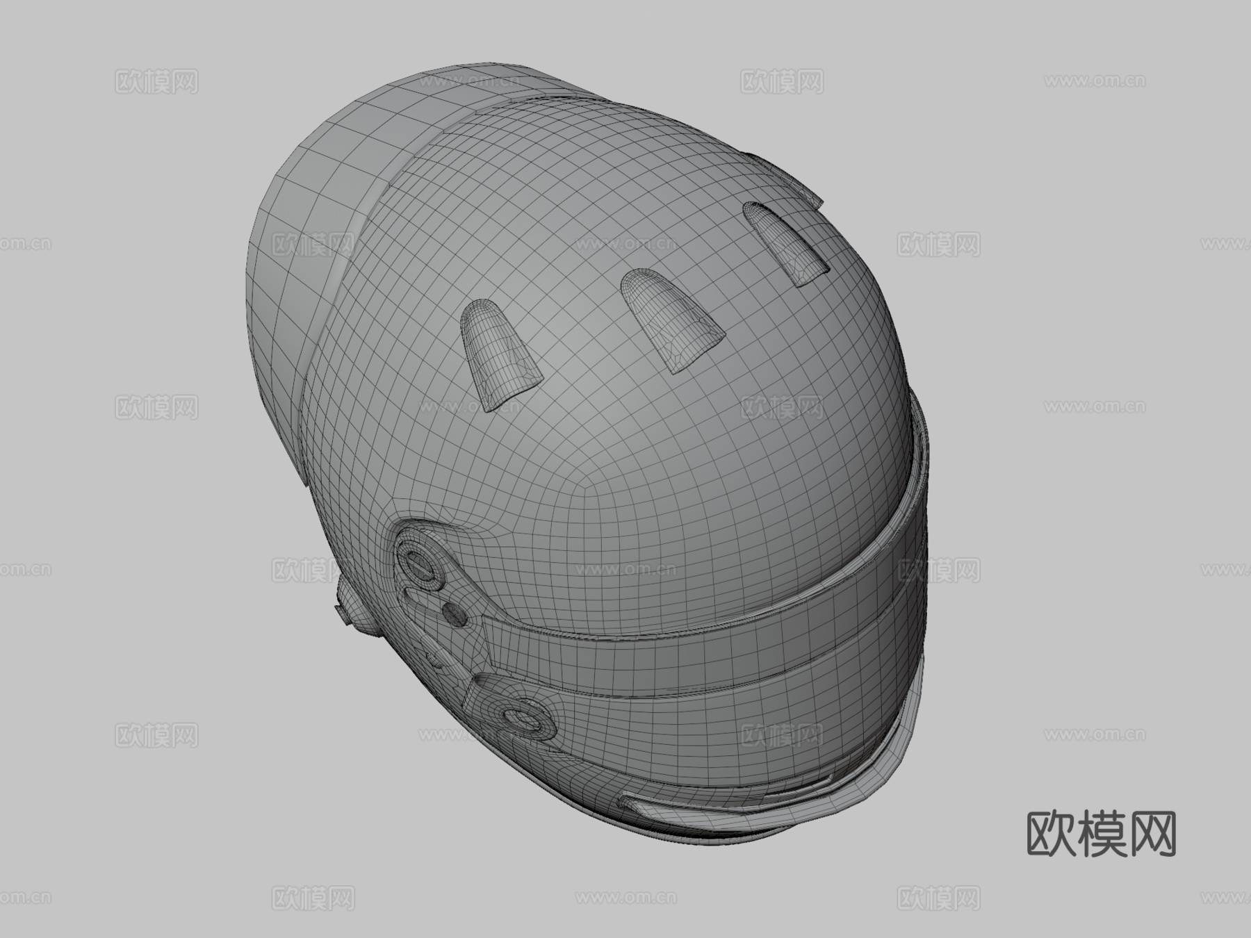 现代F1赛车头盔su模型