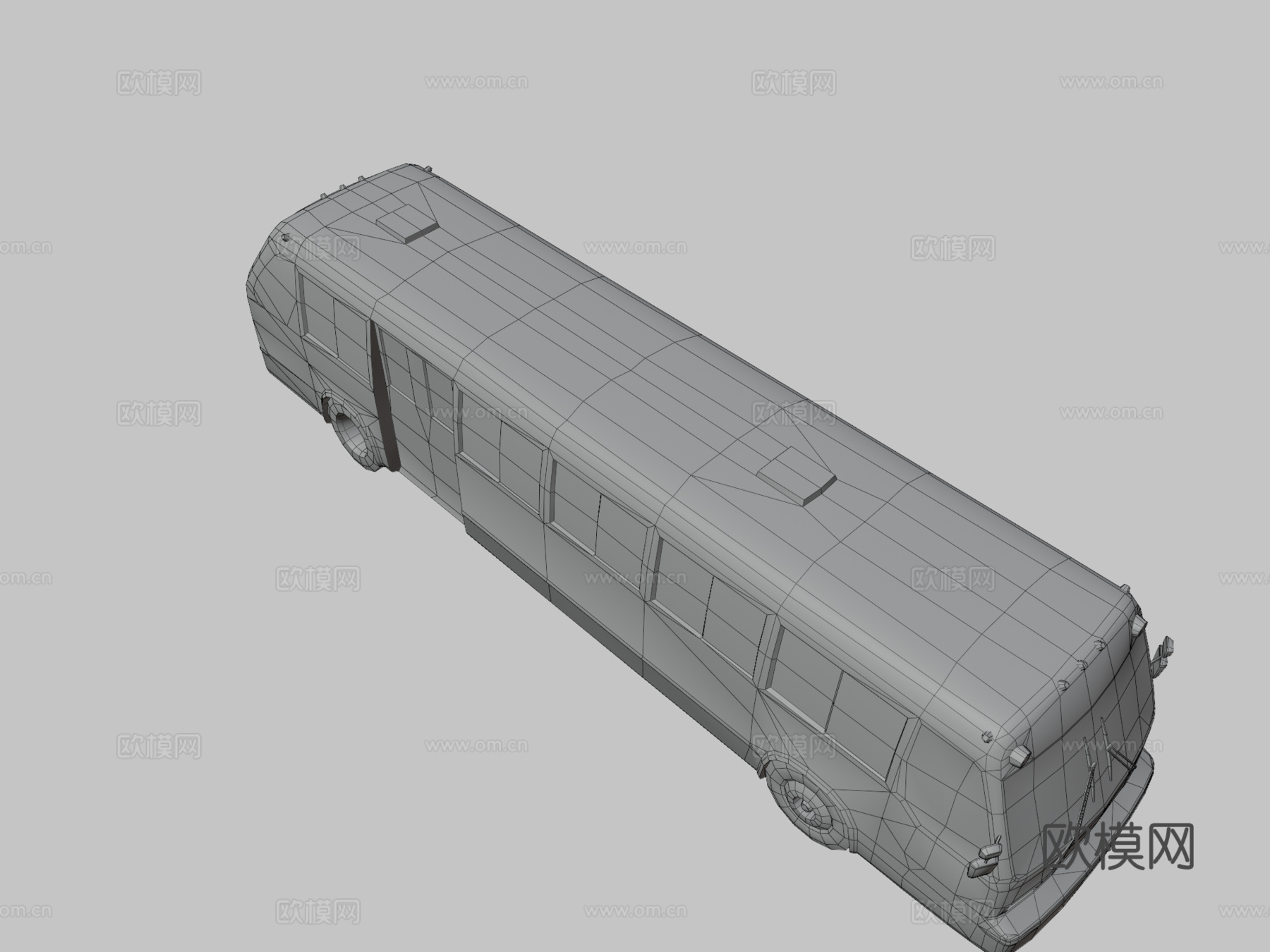 年代城市巴士su模型