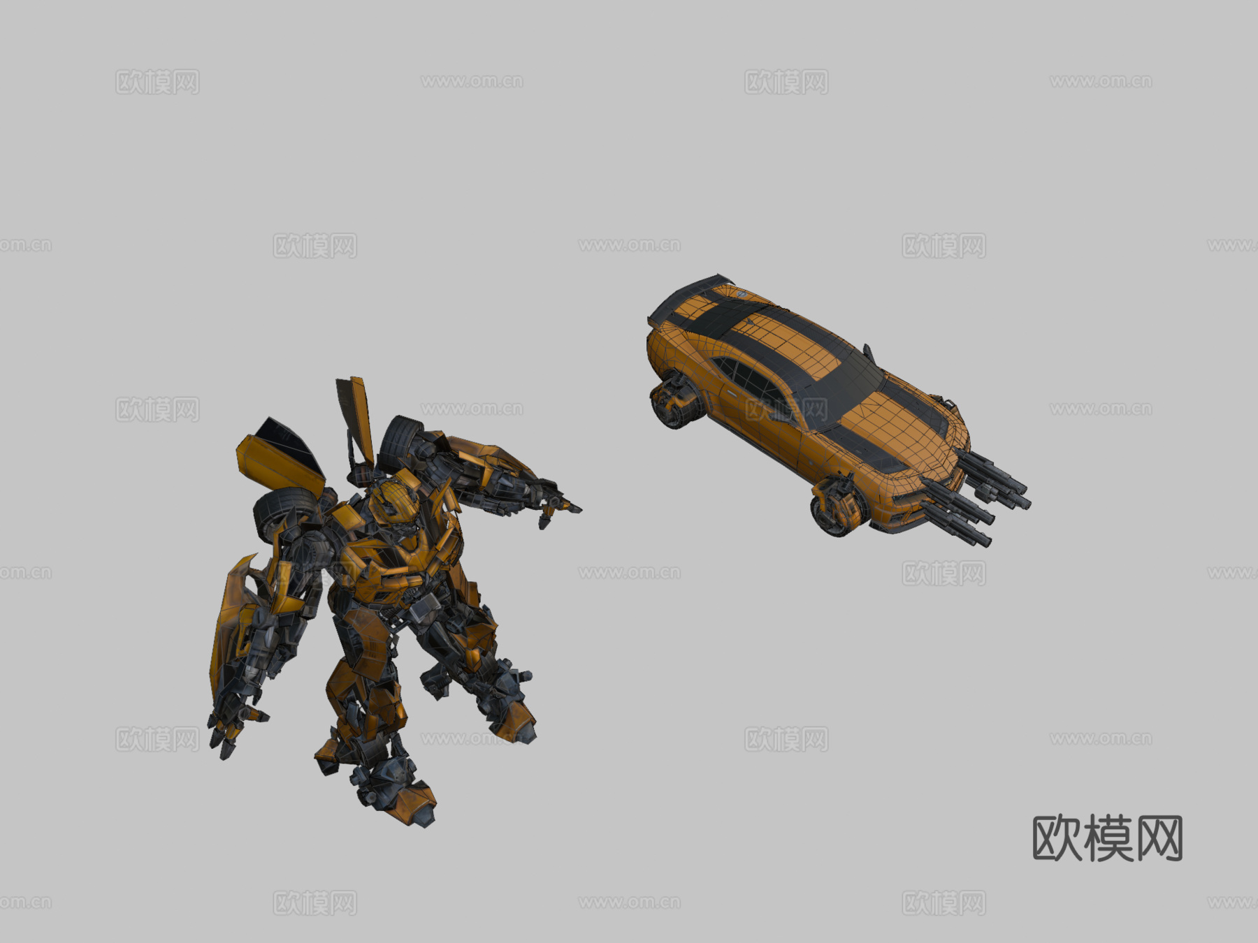 变形金刚 月黑之时 大黄蜂su模型