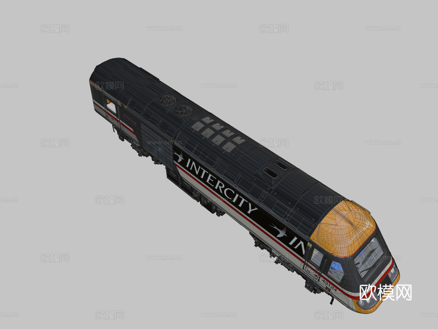 城际列车 125 燕子涂装su模型
