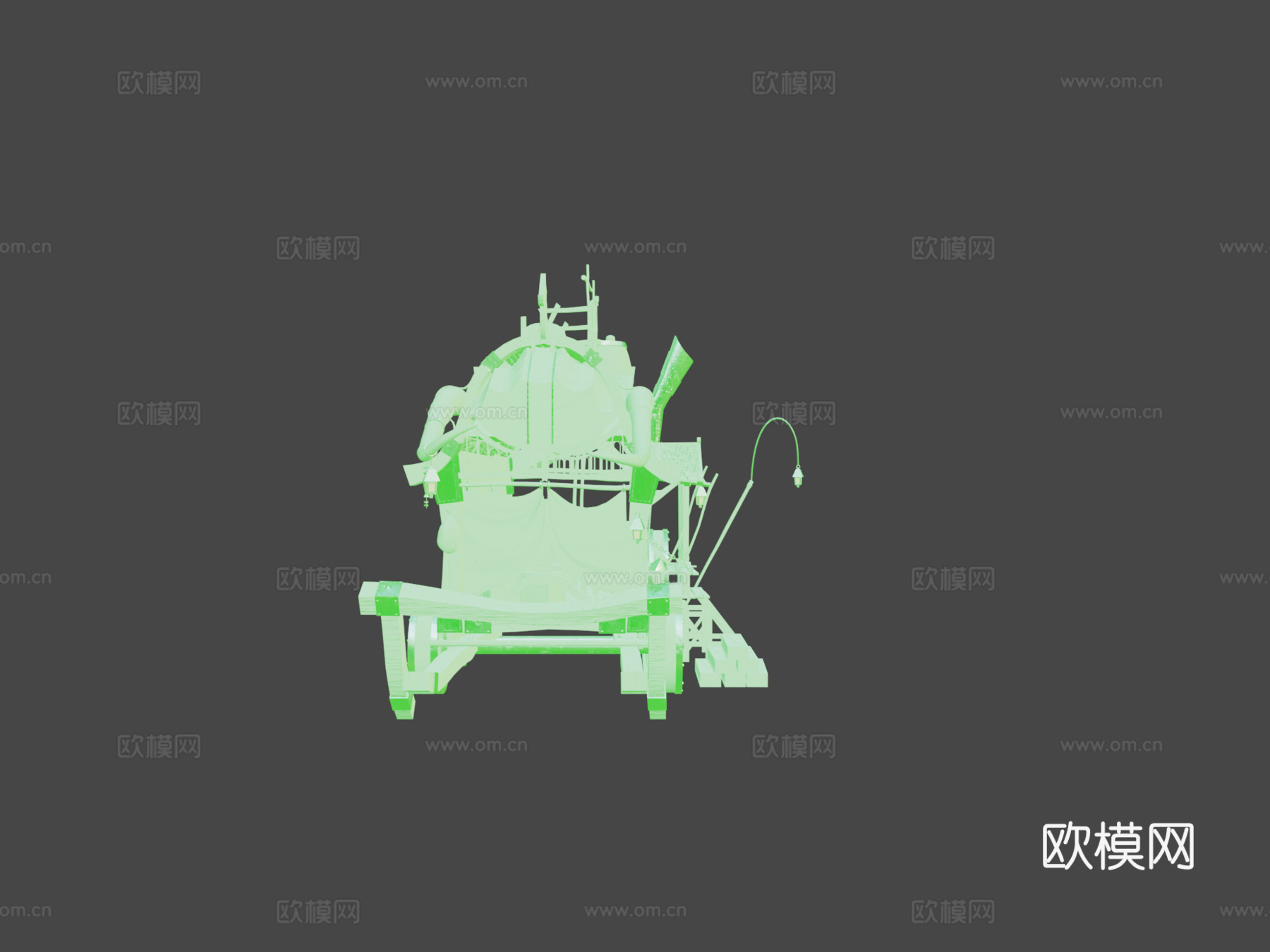 移动奇幻商店su模型