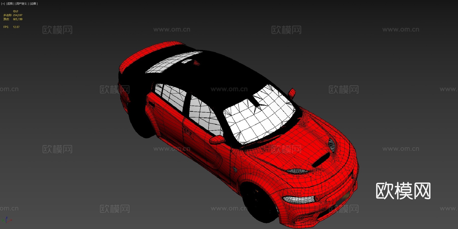 款道奇挑战者SRT地狱猫红眼su模型