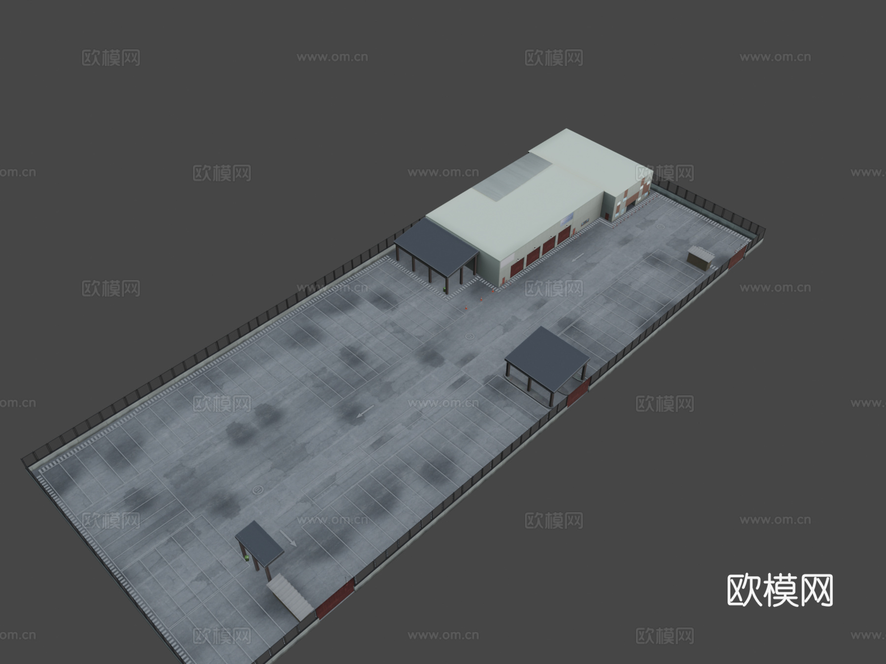 真实停车场巴士汽车 VRVXsu模型