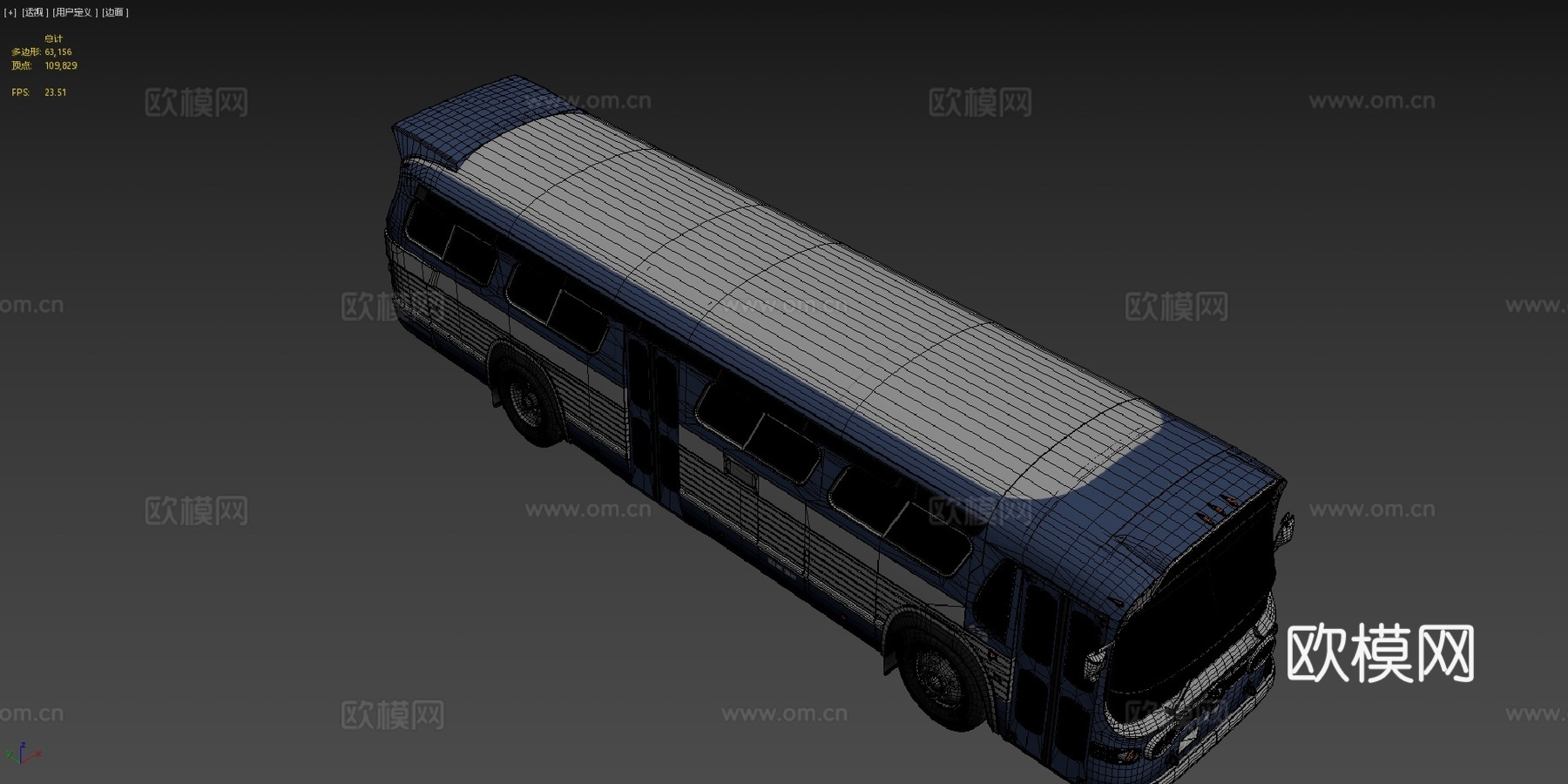 城市巴士su模型