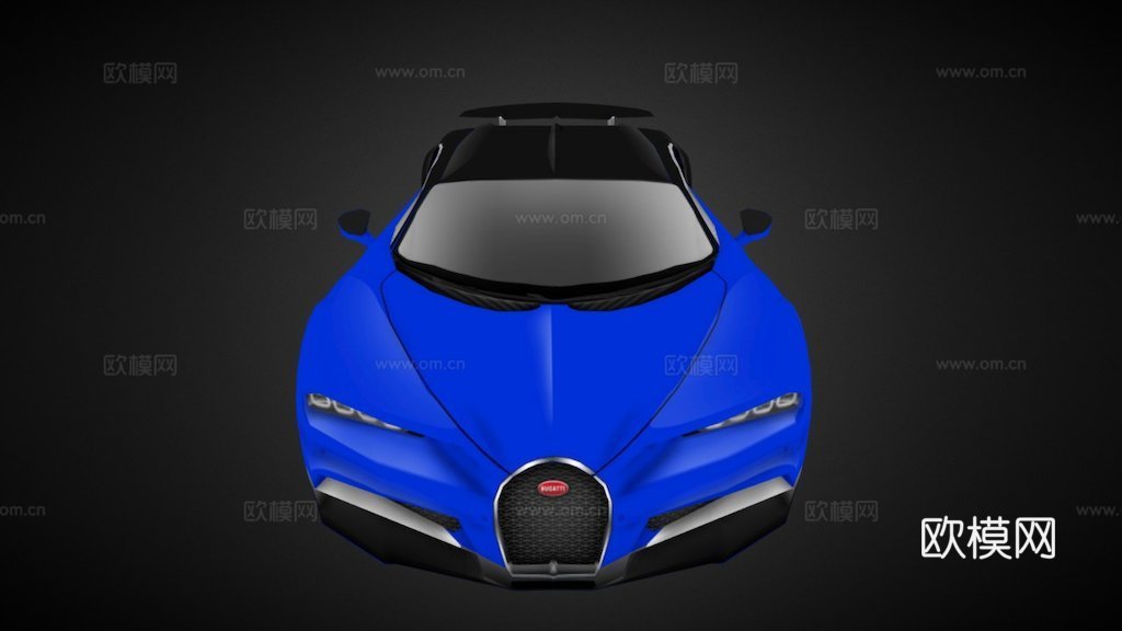 布加迪 Chiron 纸艺su模型