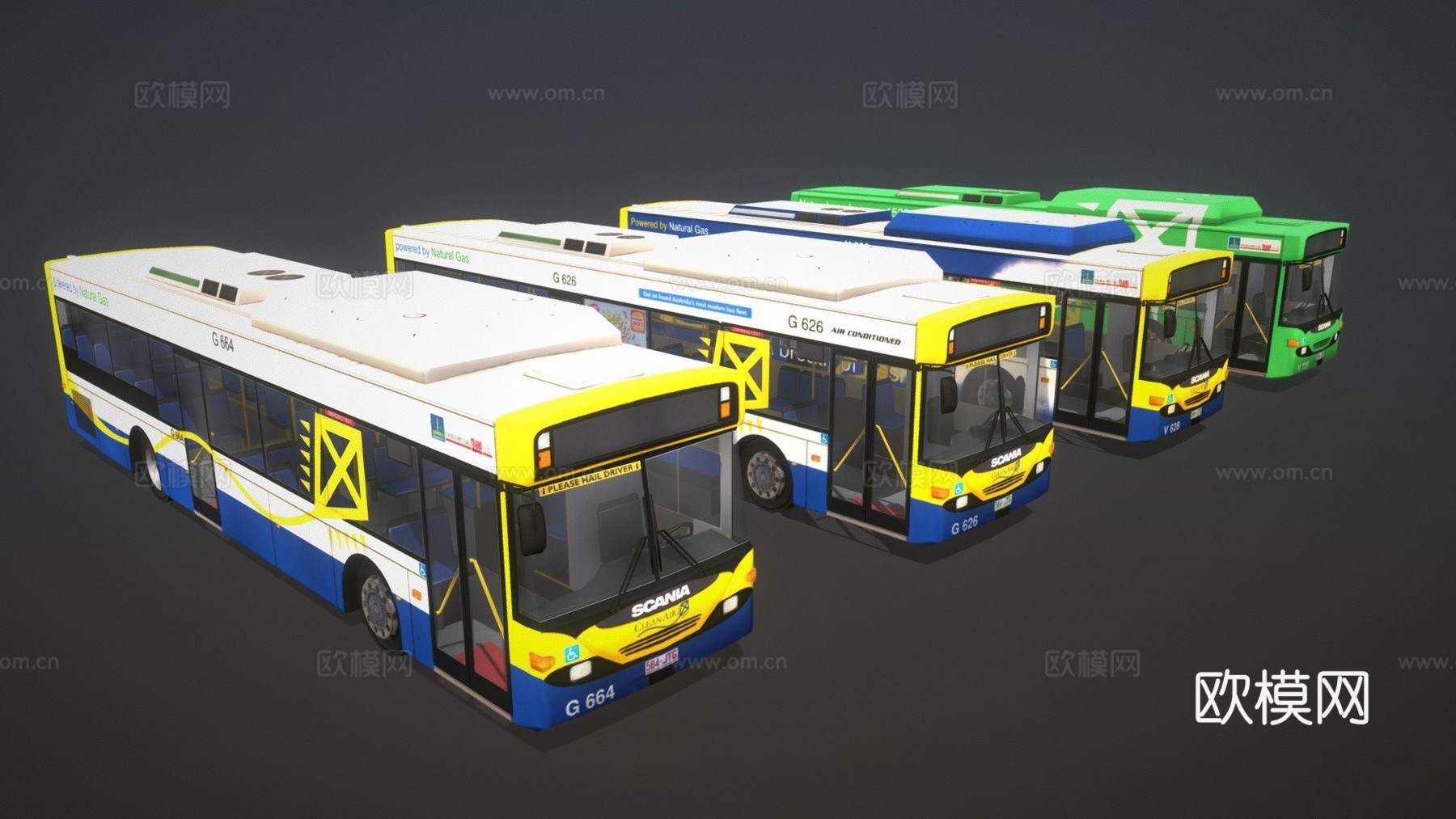 布里斯班市 斯堪尼亚 L94UB 巴士包 左舵su模型