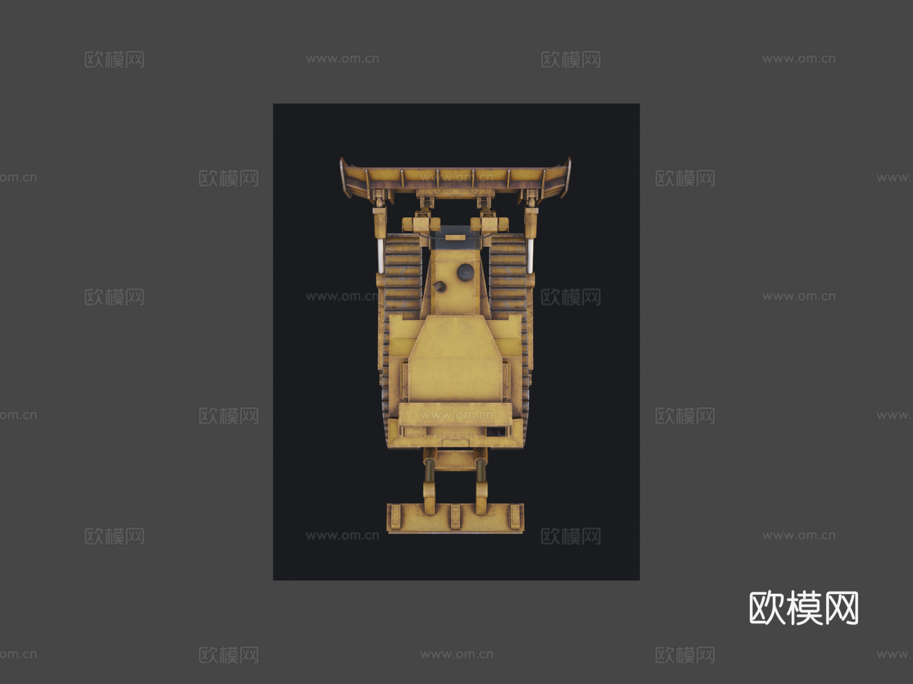 重型推土机su模型