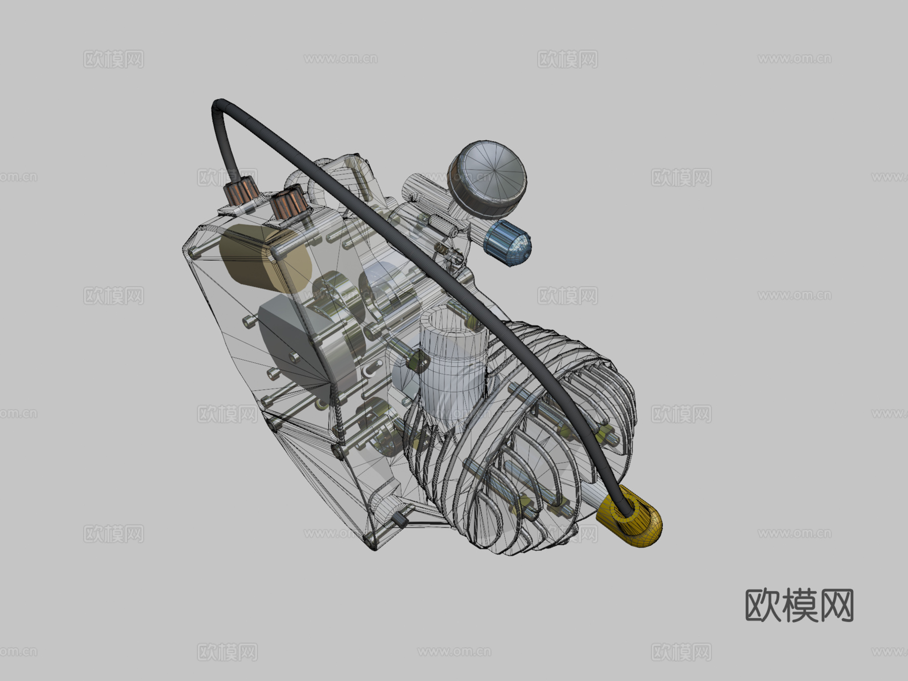 自行车发动机 TFLEX CAD STsu模型