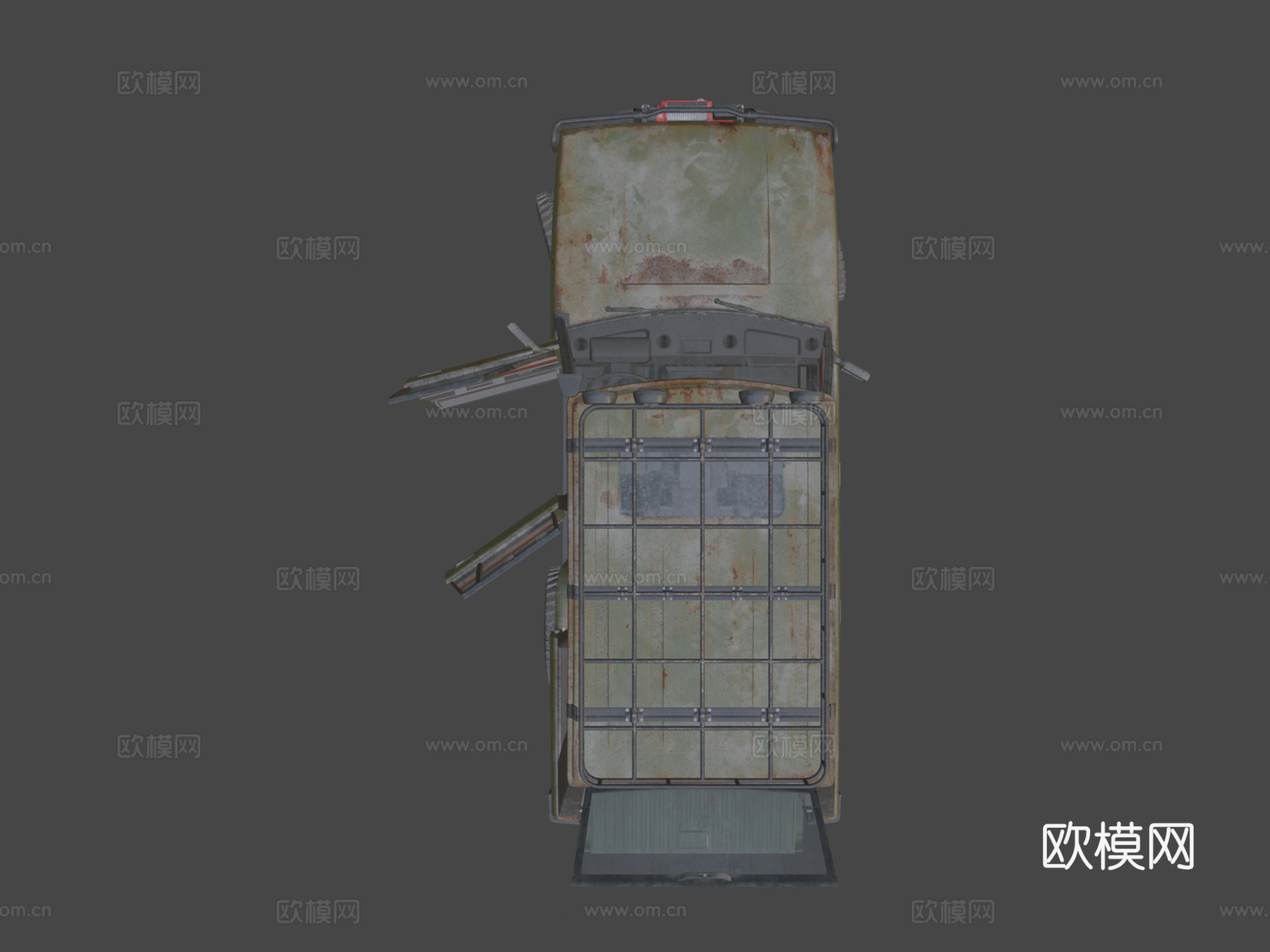 年代SUV越野生锈版su模型