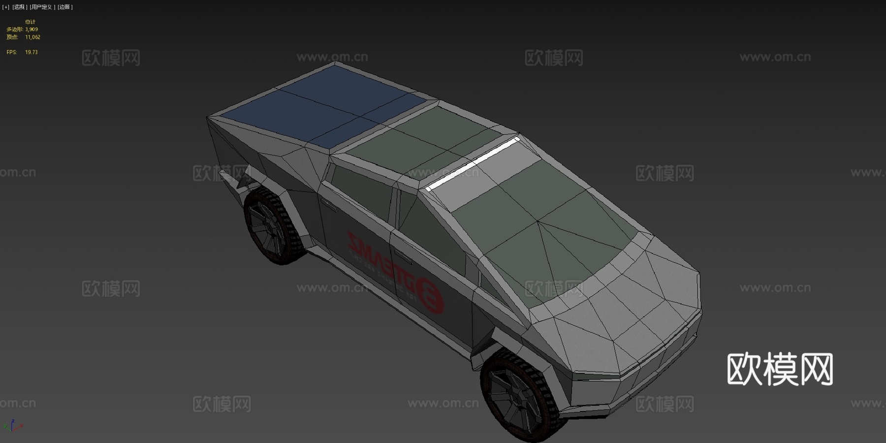 特斯拉赛博卡车3D模型su模型
