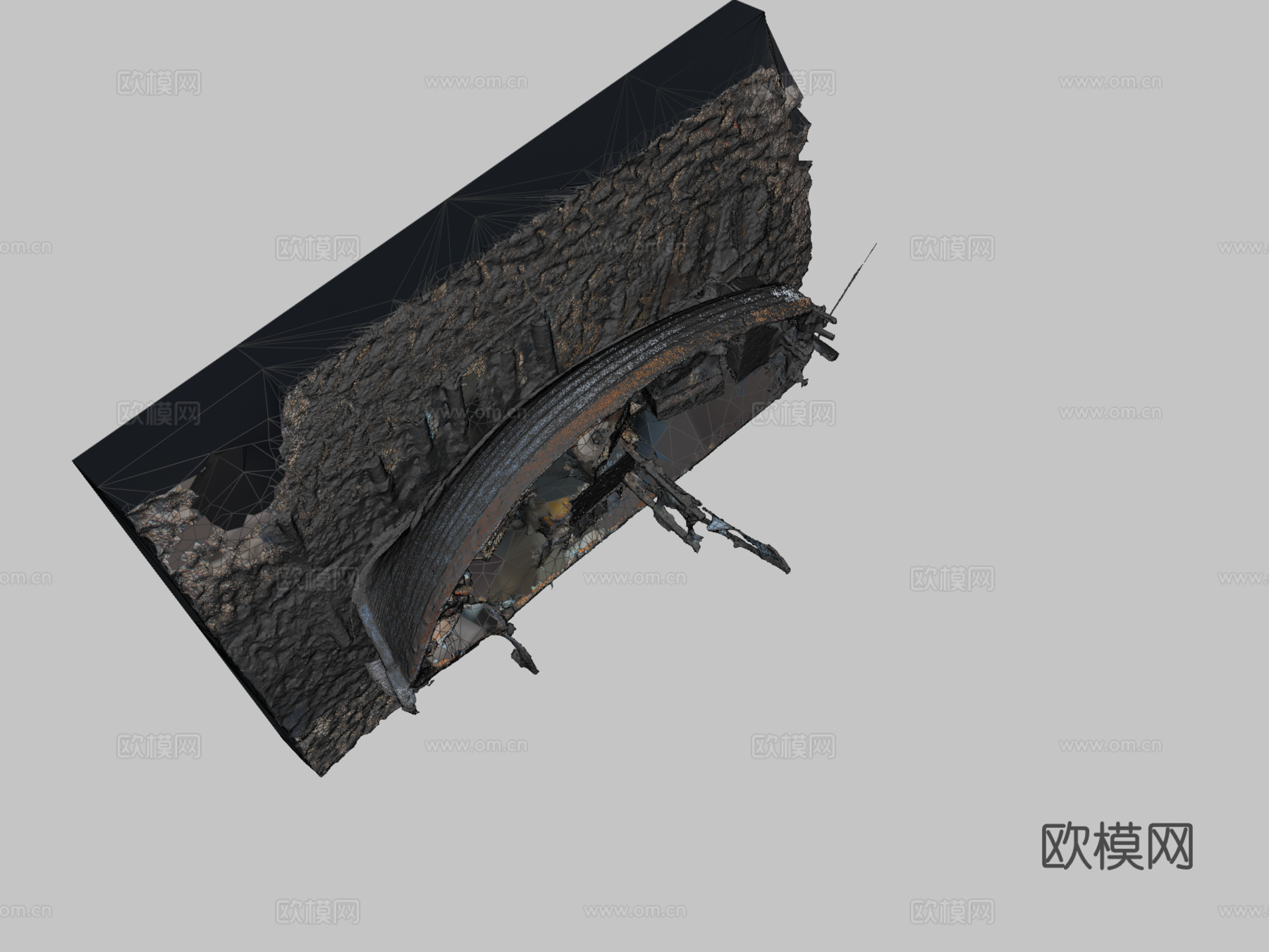 小型渔船su模型