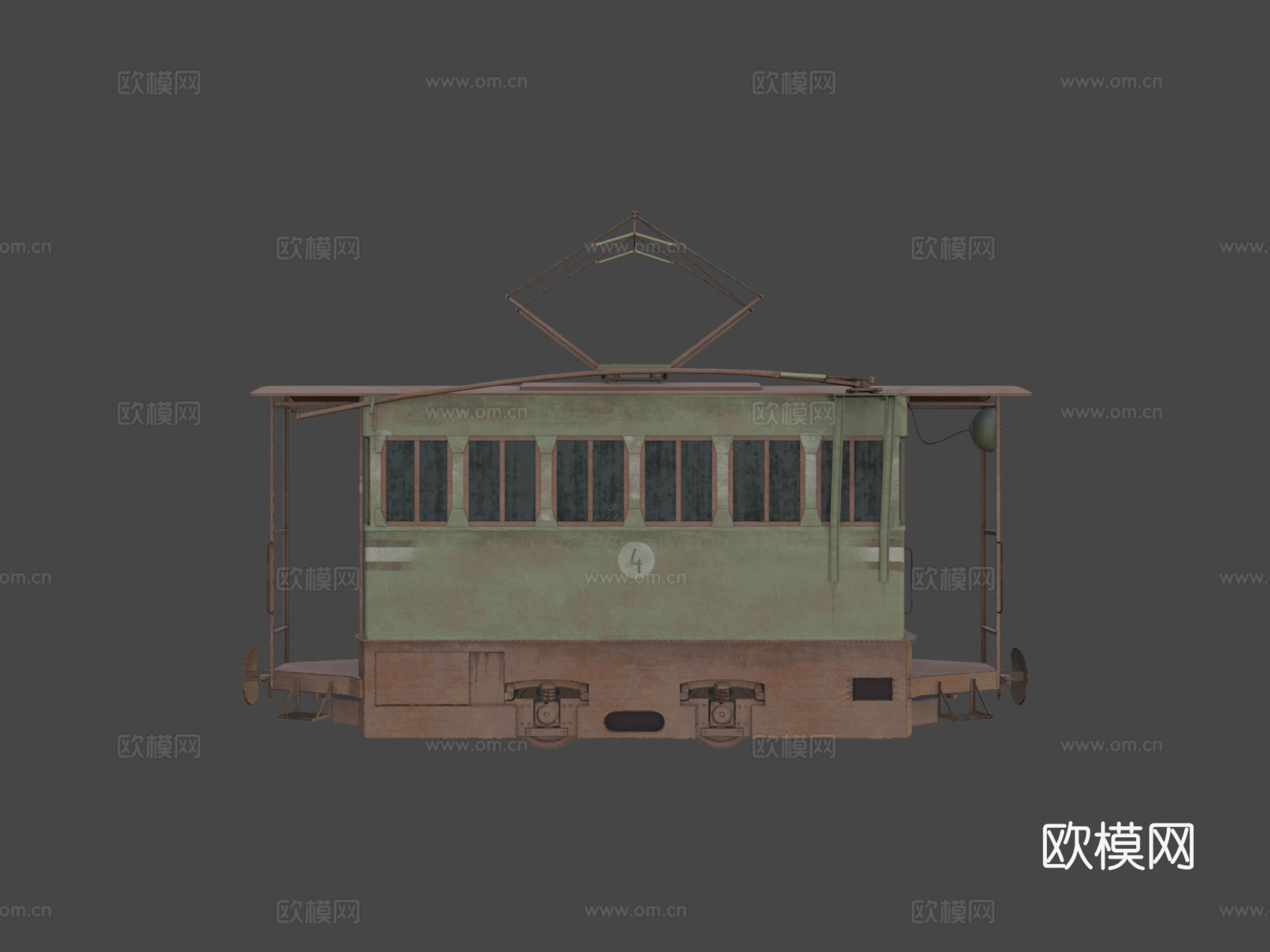 窄轨电力机车su模型