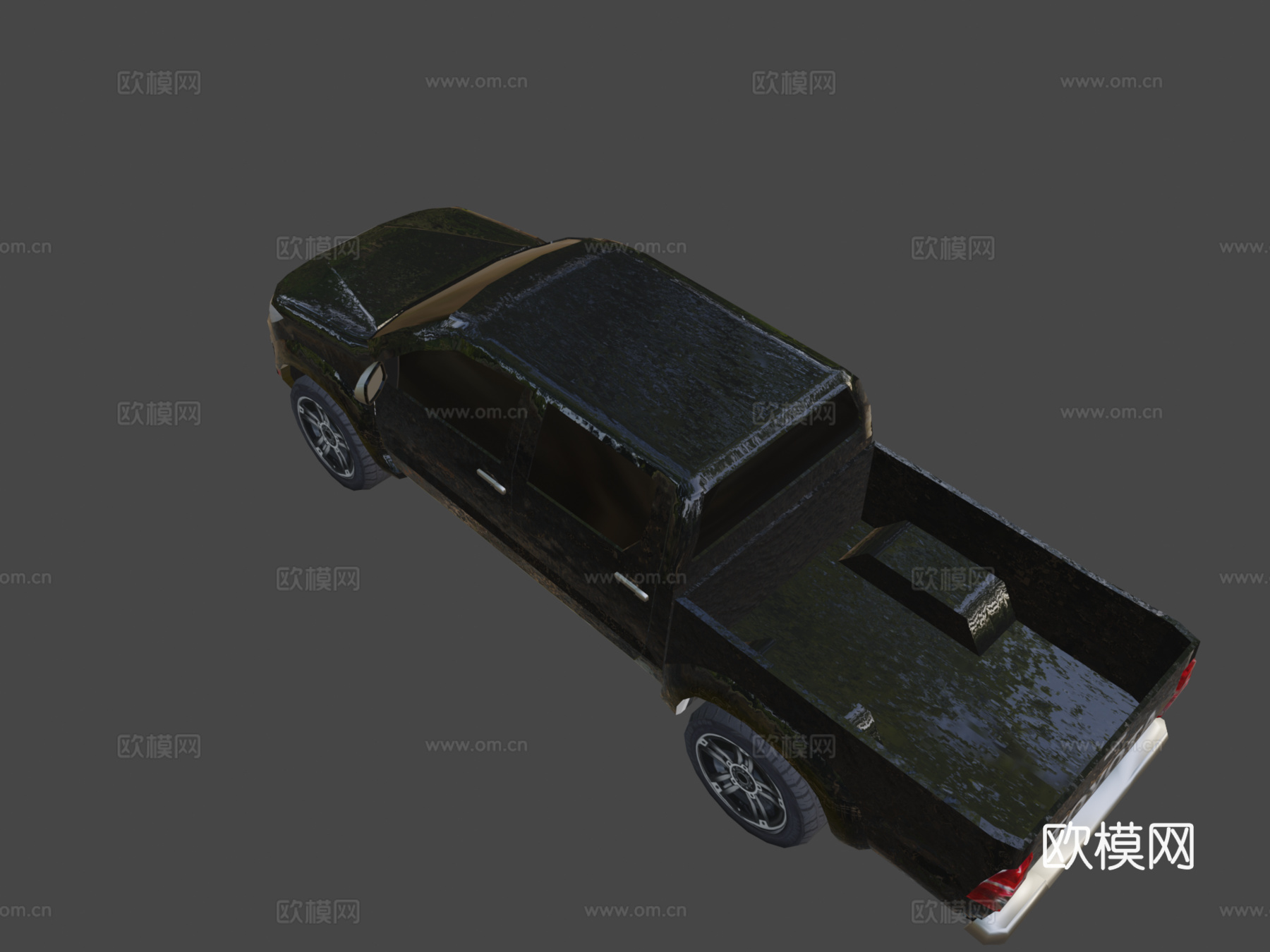 丰田海拉克斯低多边形su模型