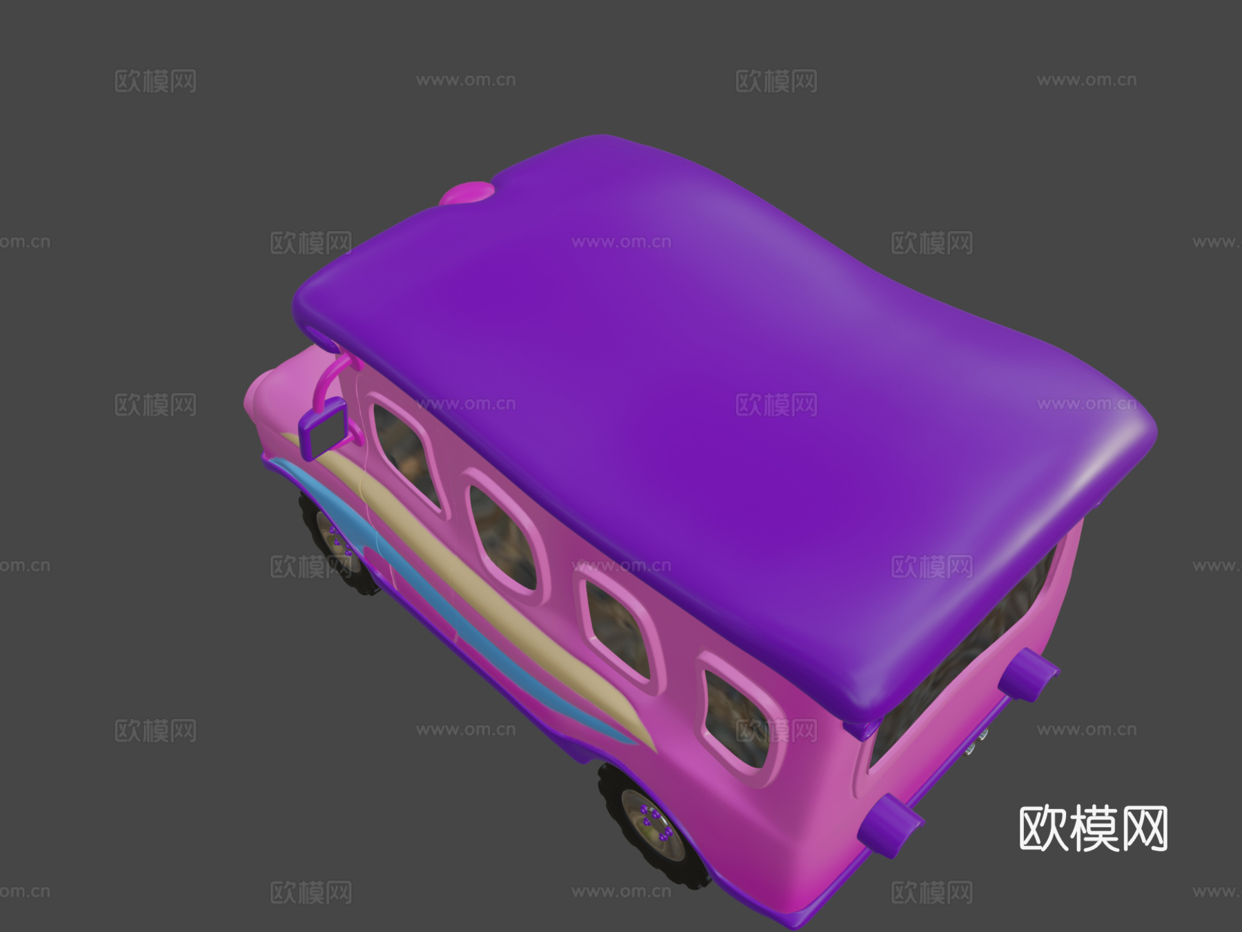 卡通巴士su模型