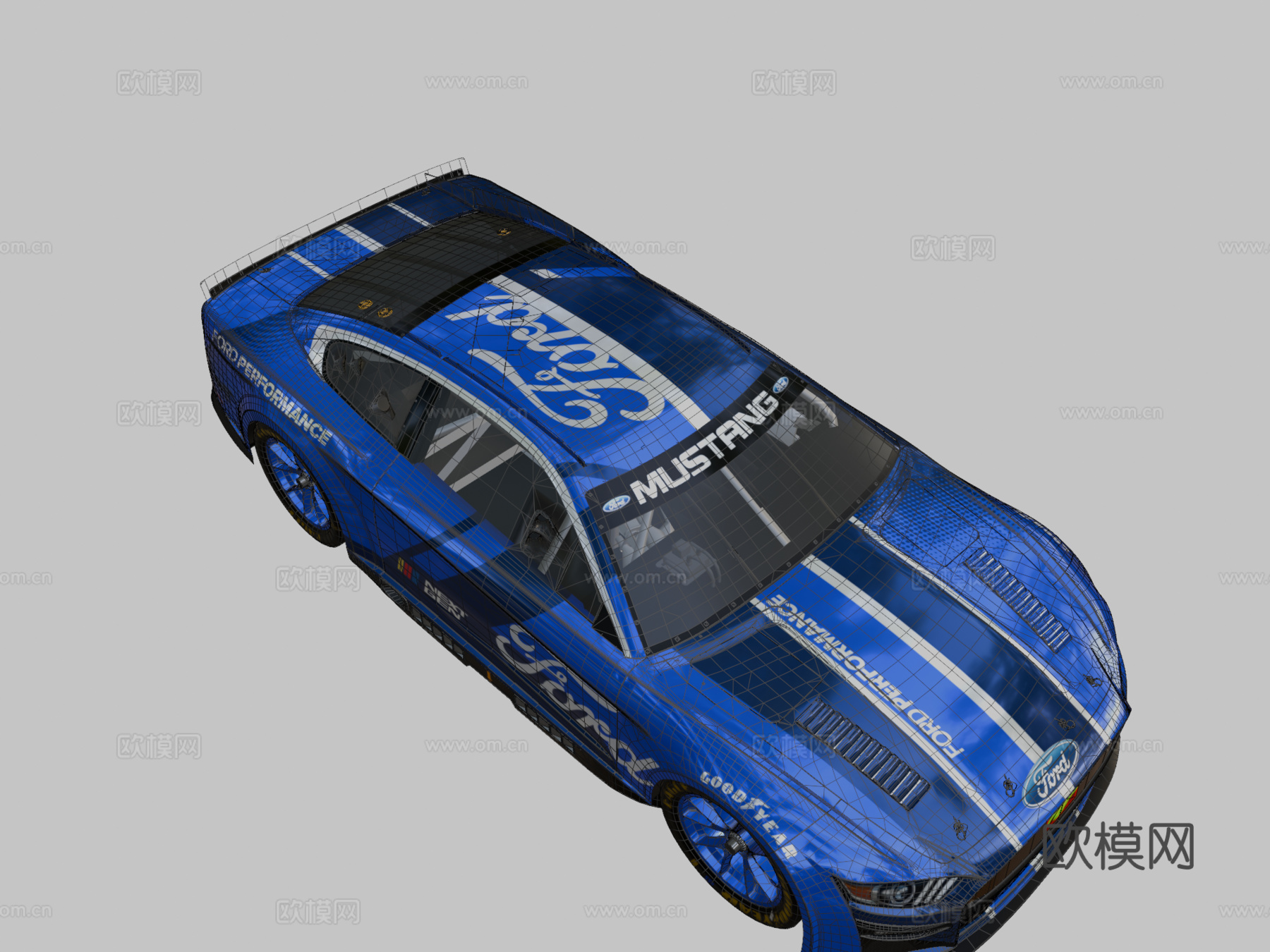 福特 Mustang NASCAR NEXTGEN 2022su模型