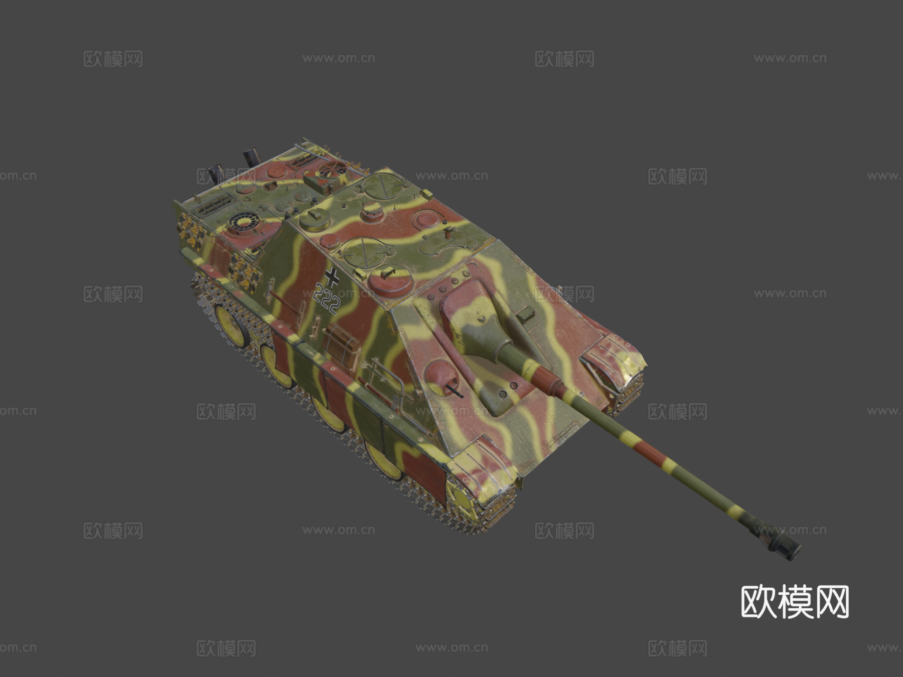 猎豹坦克涂装方案1su模型