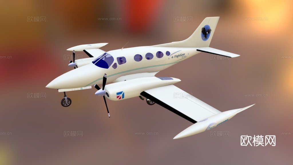 塞斯纳421金鹰su模型