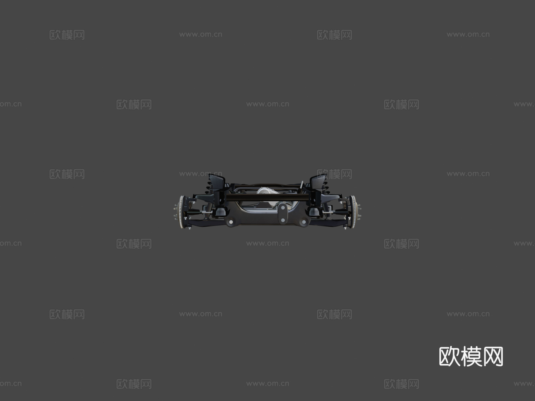 皮卡车底盘四轮驱动独立前悬挂su模型