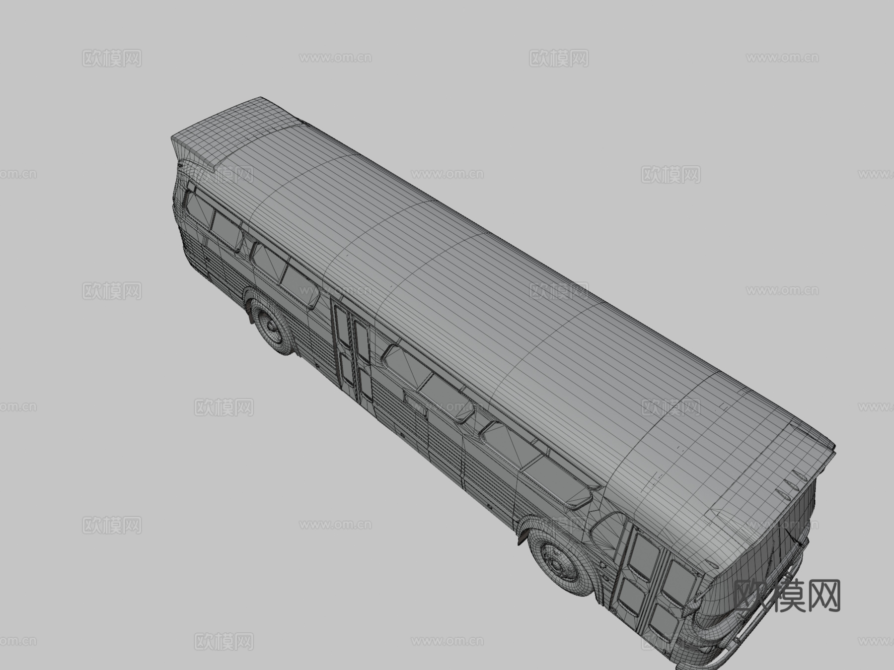 城市巴士su模型