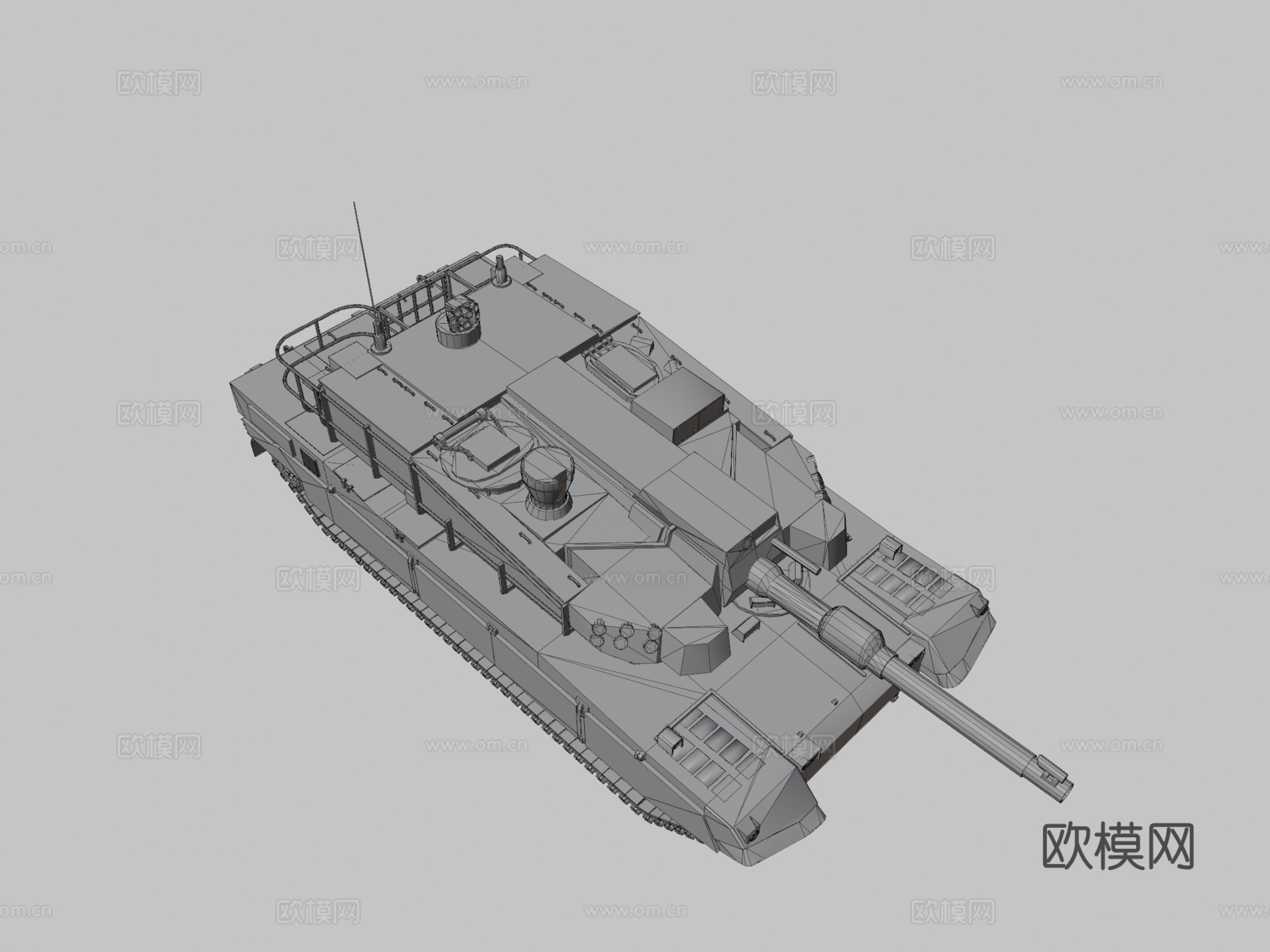 K2黑豹坦克su模型