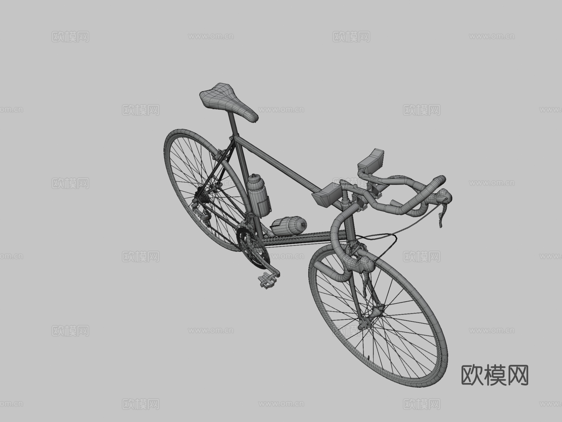 竞赛自行车su模型