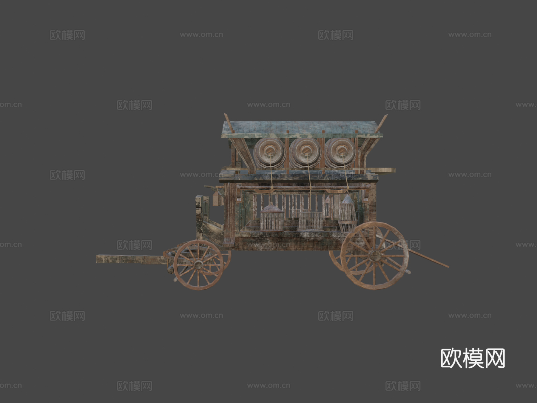 损坏车厢su模型