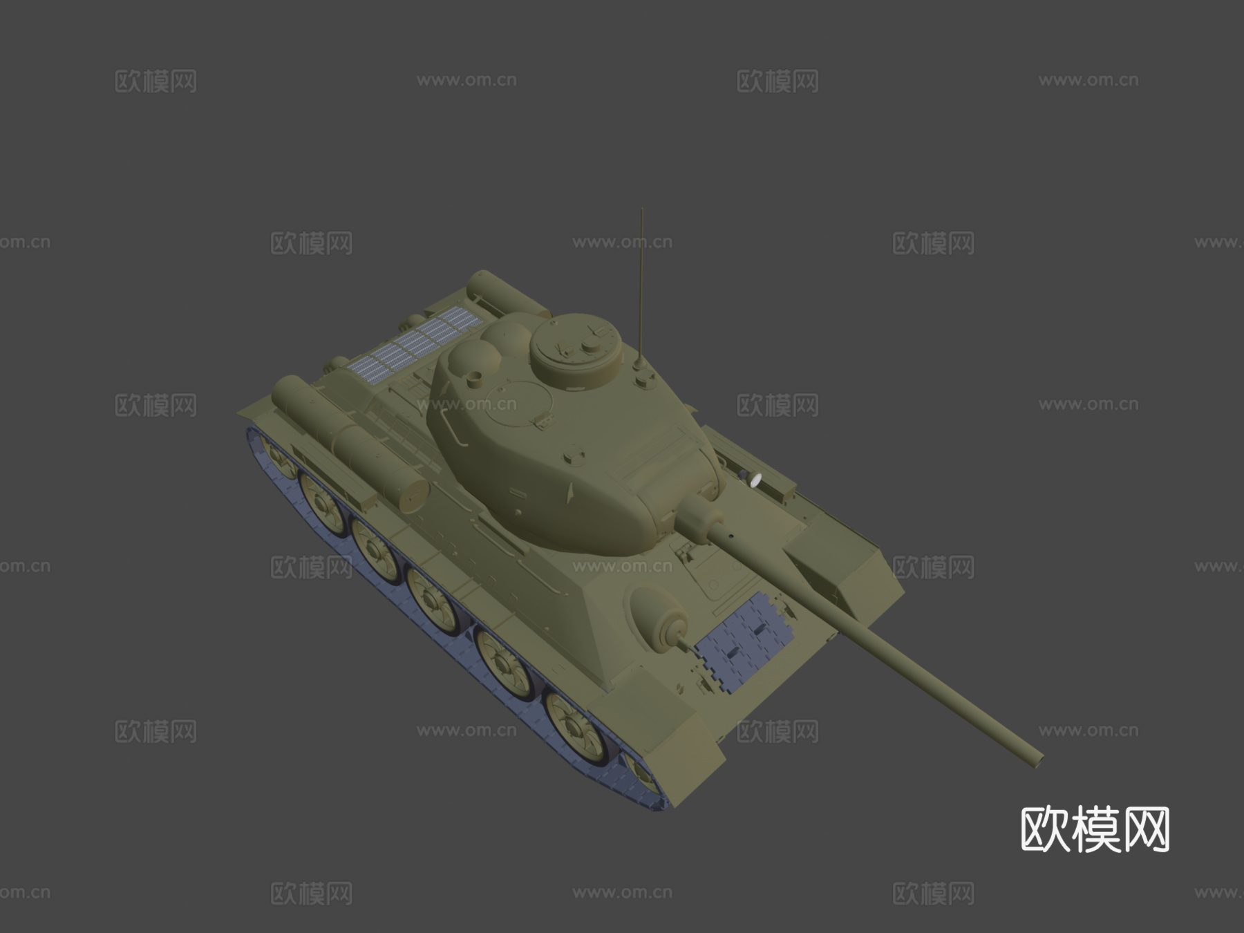 T3485坦克模型su模型