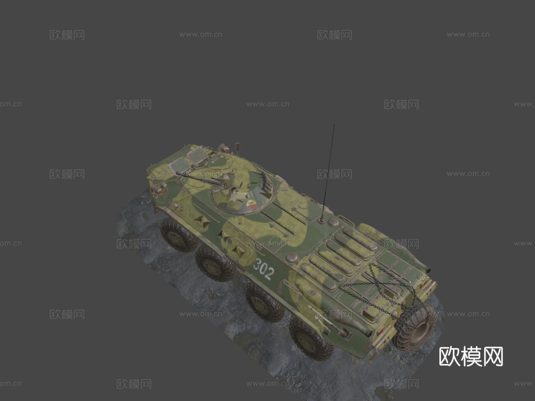 BTR80装甲车su模型