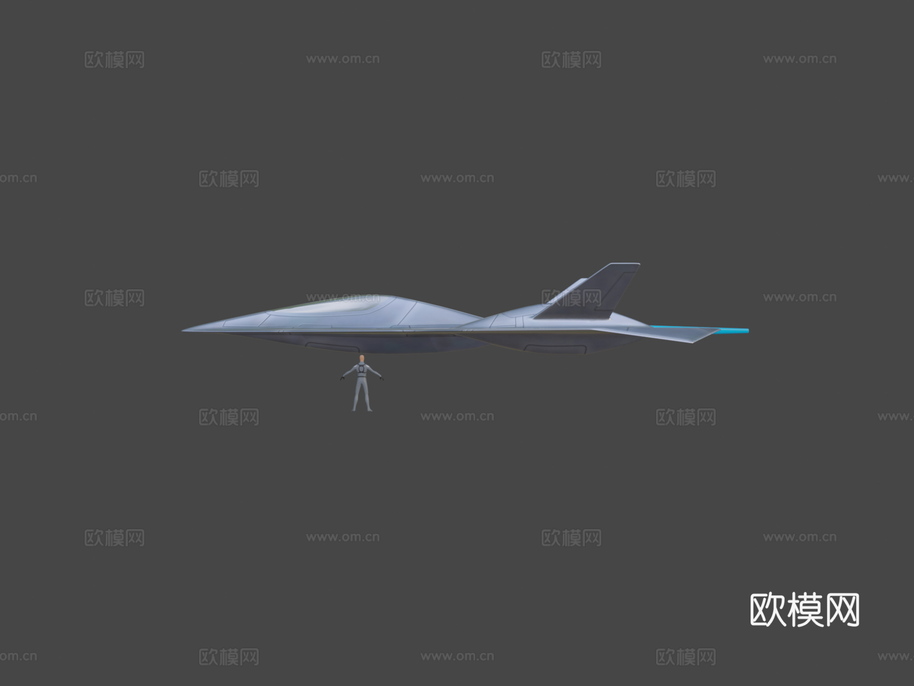 科幻喷气机猎鹰XRsu模型