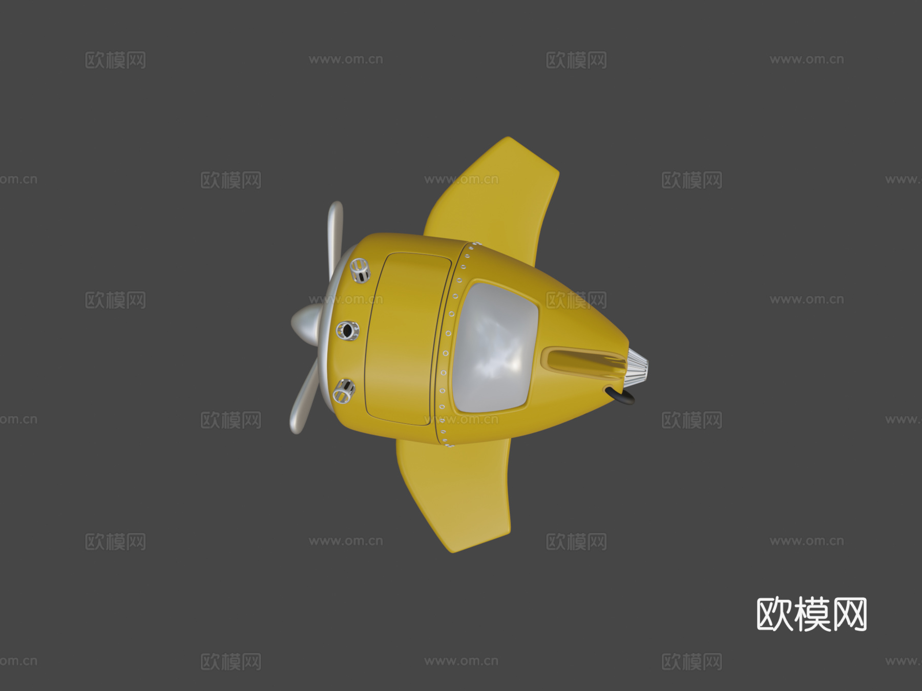 卡通飞机su模型