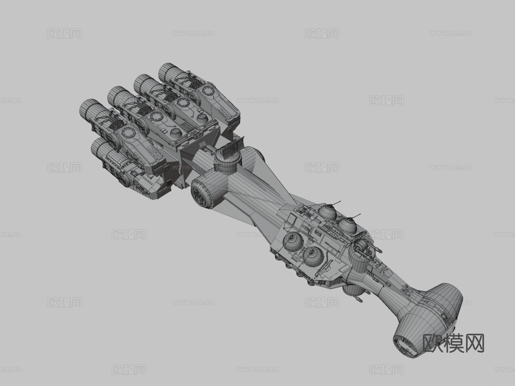 星球大战 CR90 护卫舰su模型